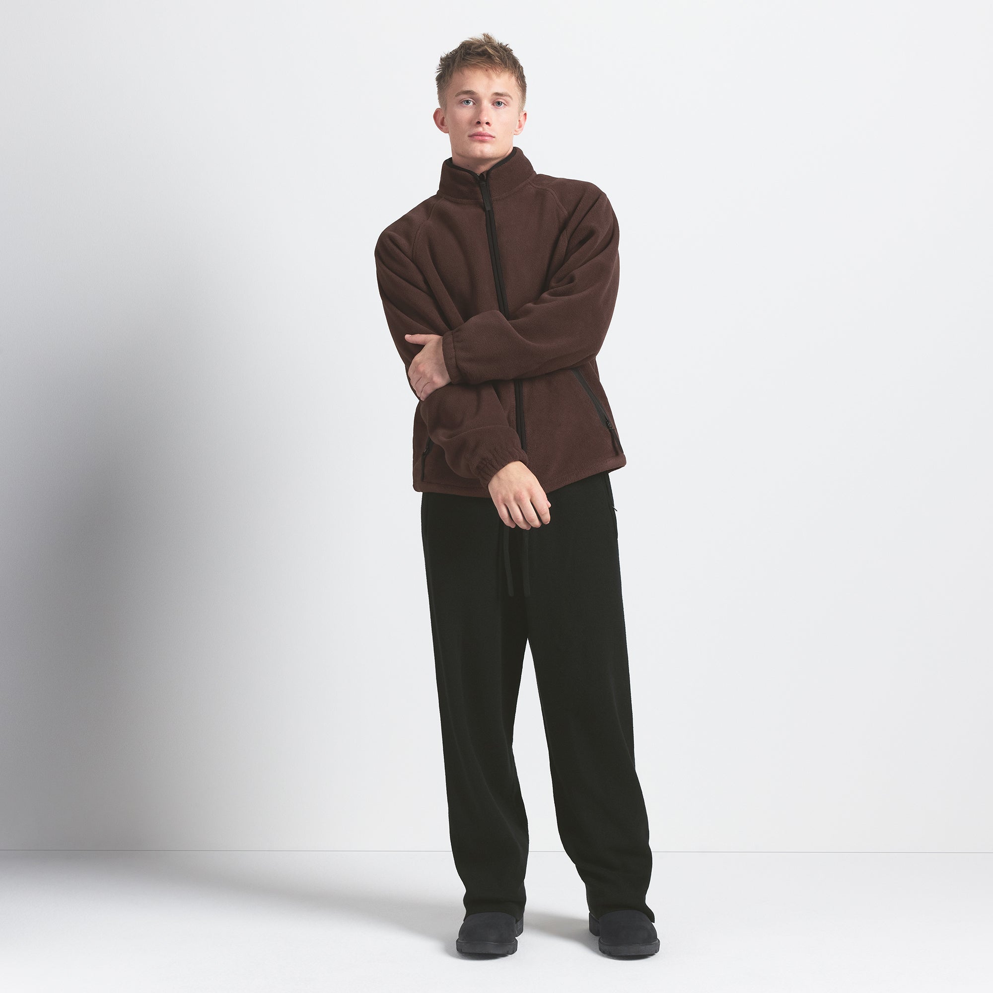 SKIMS ARCTIC FLEECE MENS ZIP UP JACKET | ESPRESSO - Sneaker Türkiye