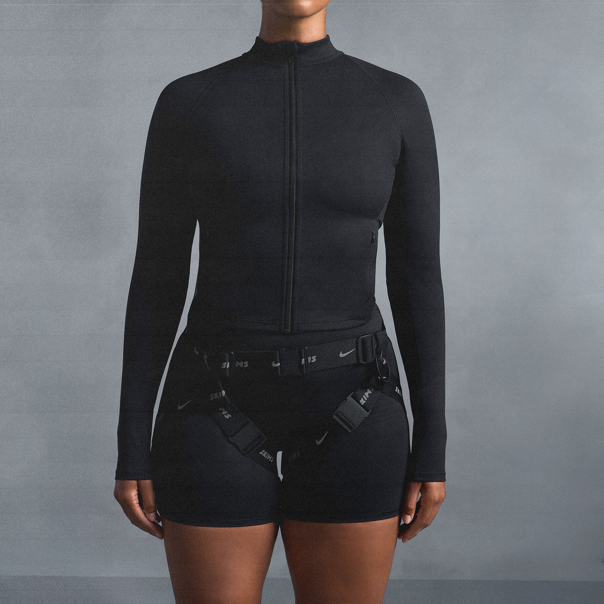 NikeSKIMS MATTE MOCK NECK FULL ZIP JACKET | OBSIDIAN - Sneaker Türkiye