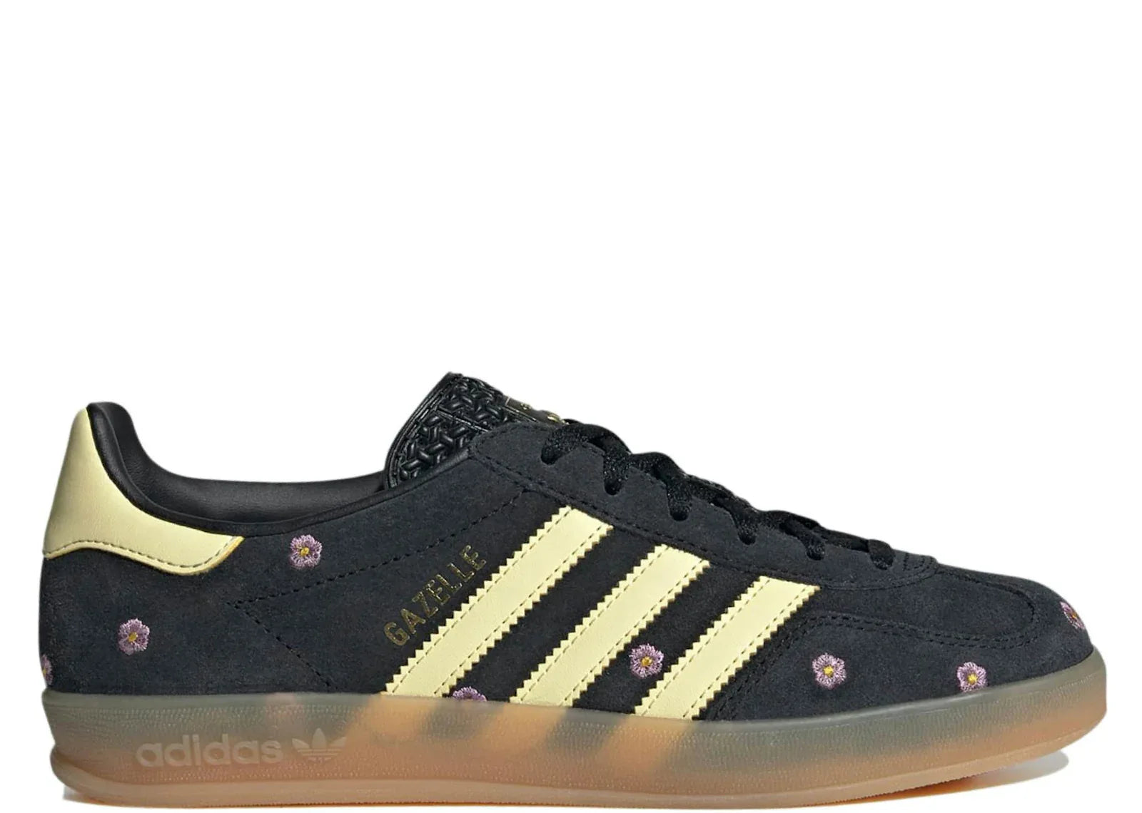 adidas Gazelle Indoor Core Black Almost Yellow Floral (W) - Sneaker Türkiye