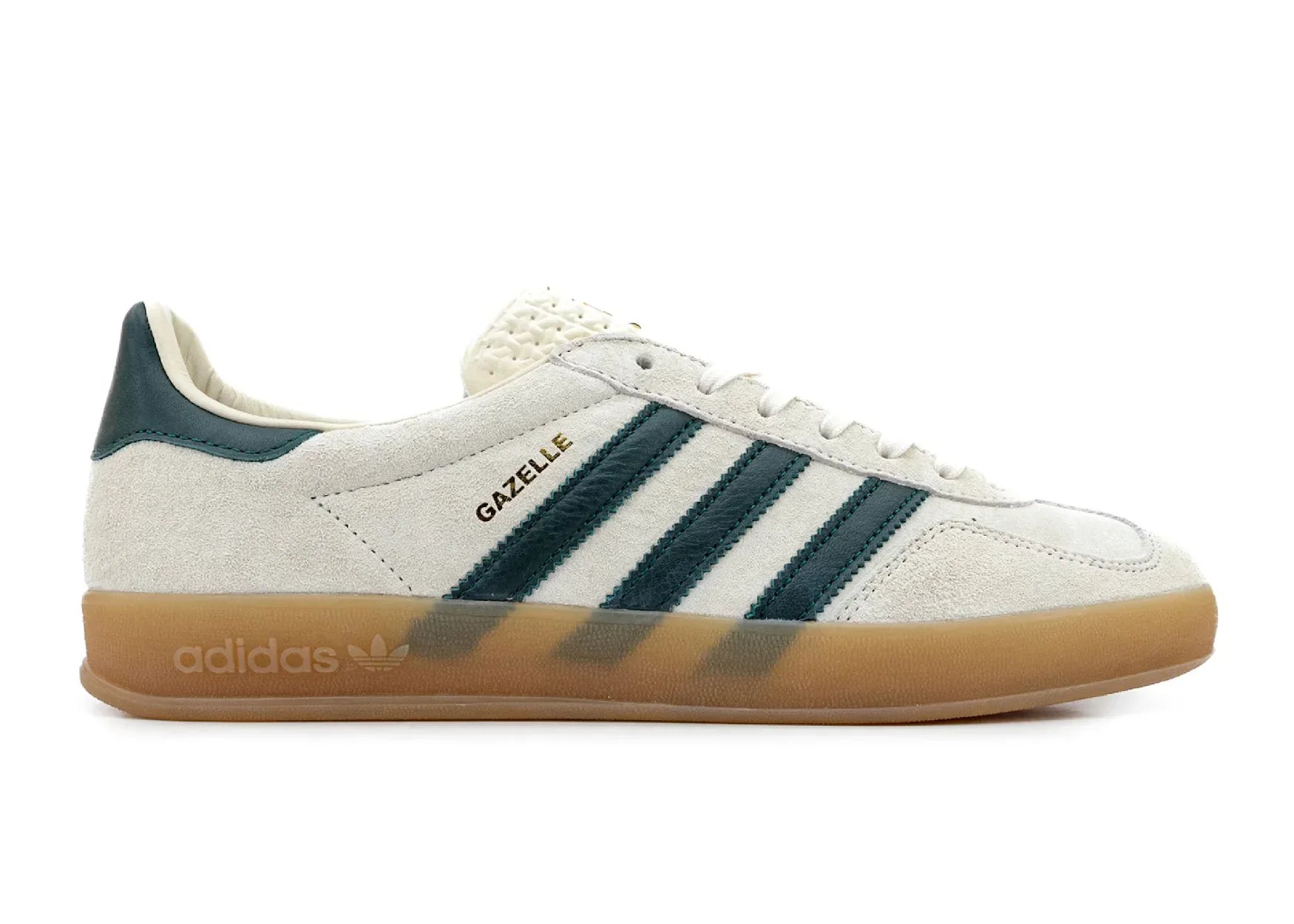 adidas Gazelle Indoor Cream White Collegiate Green Gum - Sneaker Türkiye