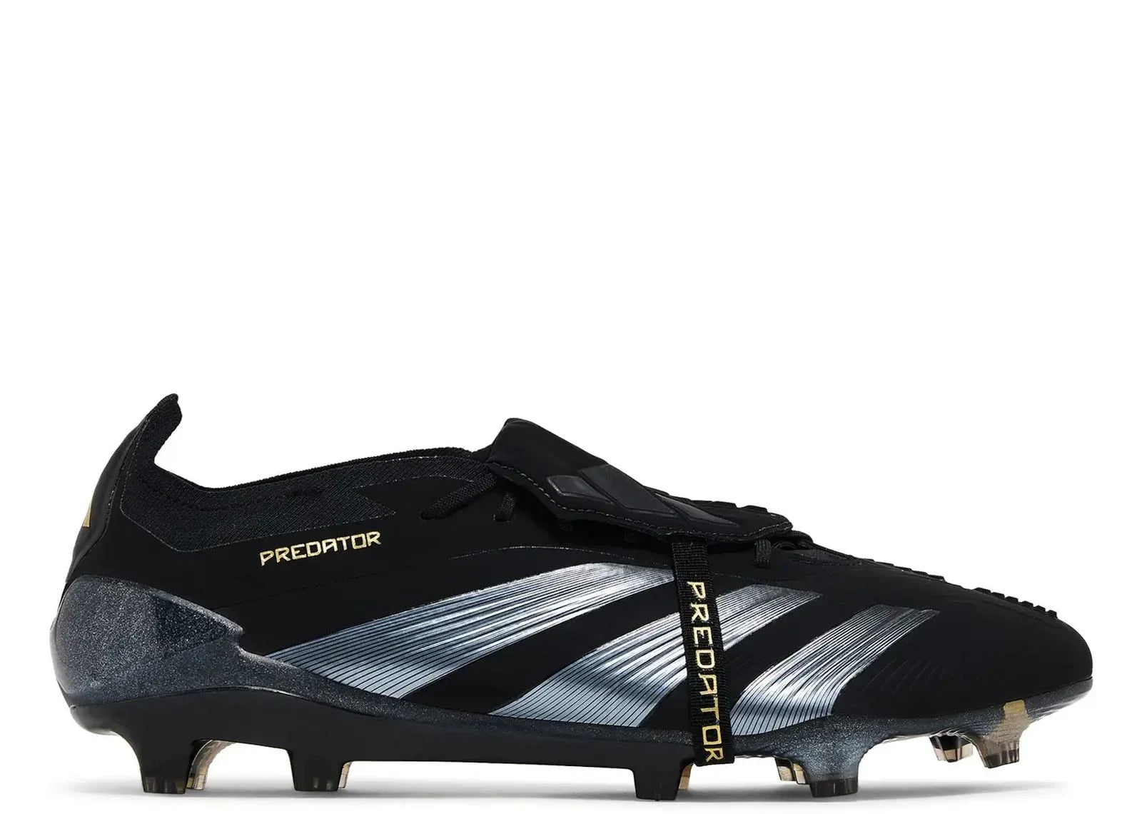 adidas Predator Elite Foldover Tongue FG Core Black Carbon Gold Metallic - Sneaker Türkiye