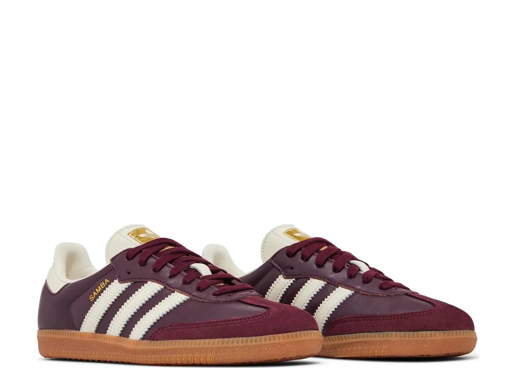 adidas Samba OG Maroon Gold Metallic - Sneaker Türkiye