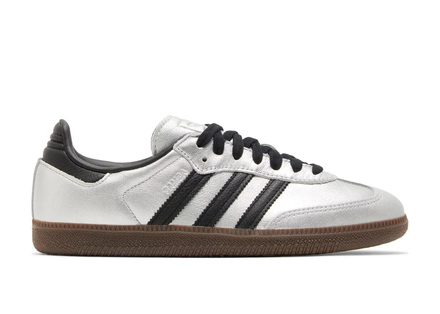 adidas Samba OG Silver Metallic Black Gum (W) - Sneaker Türkiye