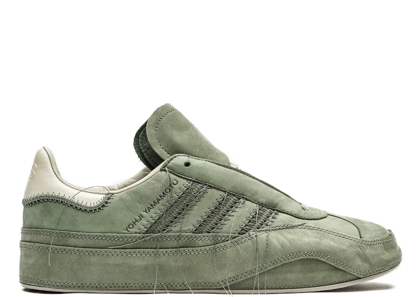 adidas Y-3 Gazelle Silver Green Off White Light Brown - Sneaker Türkiye