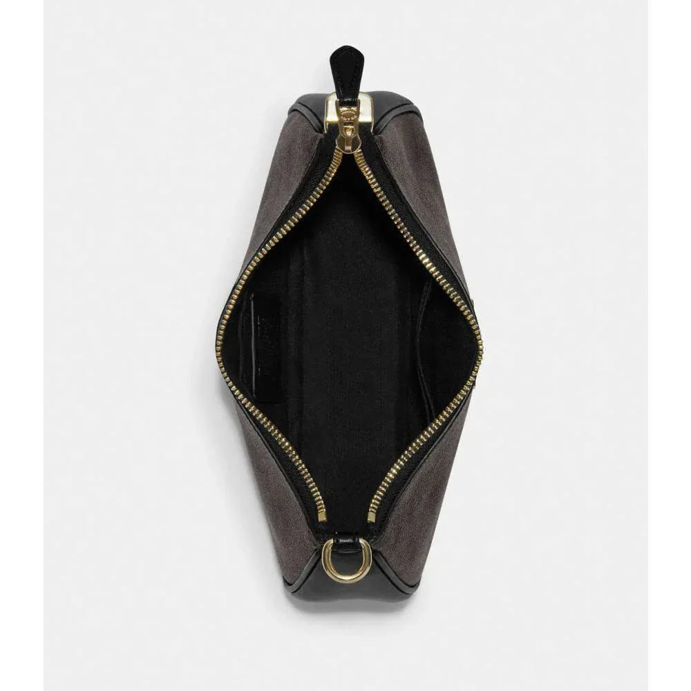 Coach Teri Shoulder Bag In Signature – Gold/Walnut/Black - Sneaker Türkiye
