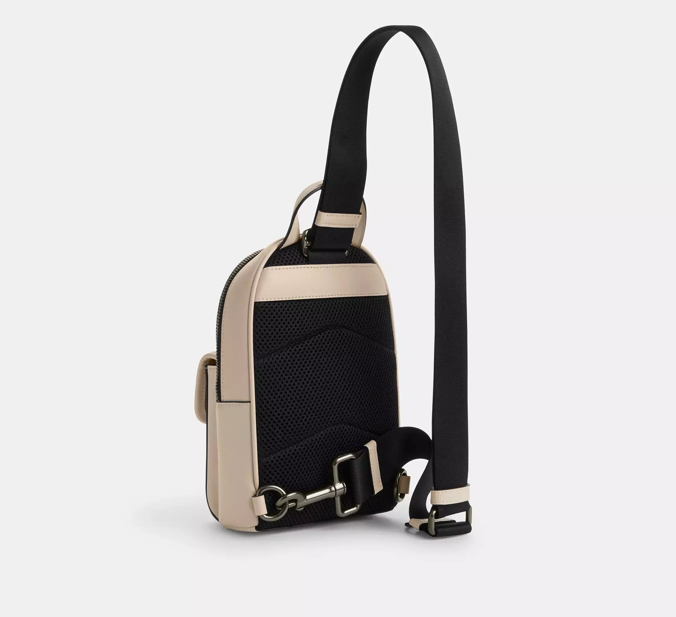 Coach Small Turnlock Sling Pack – Gunmetal/Ivory - Sneaker Türkiye