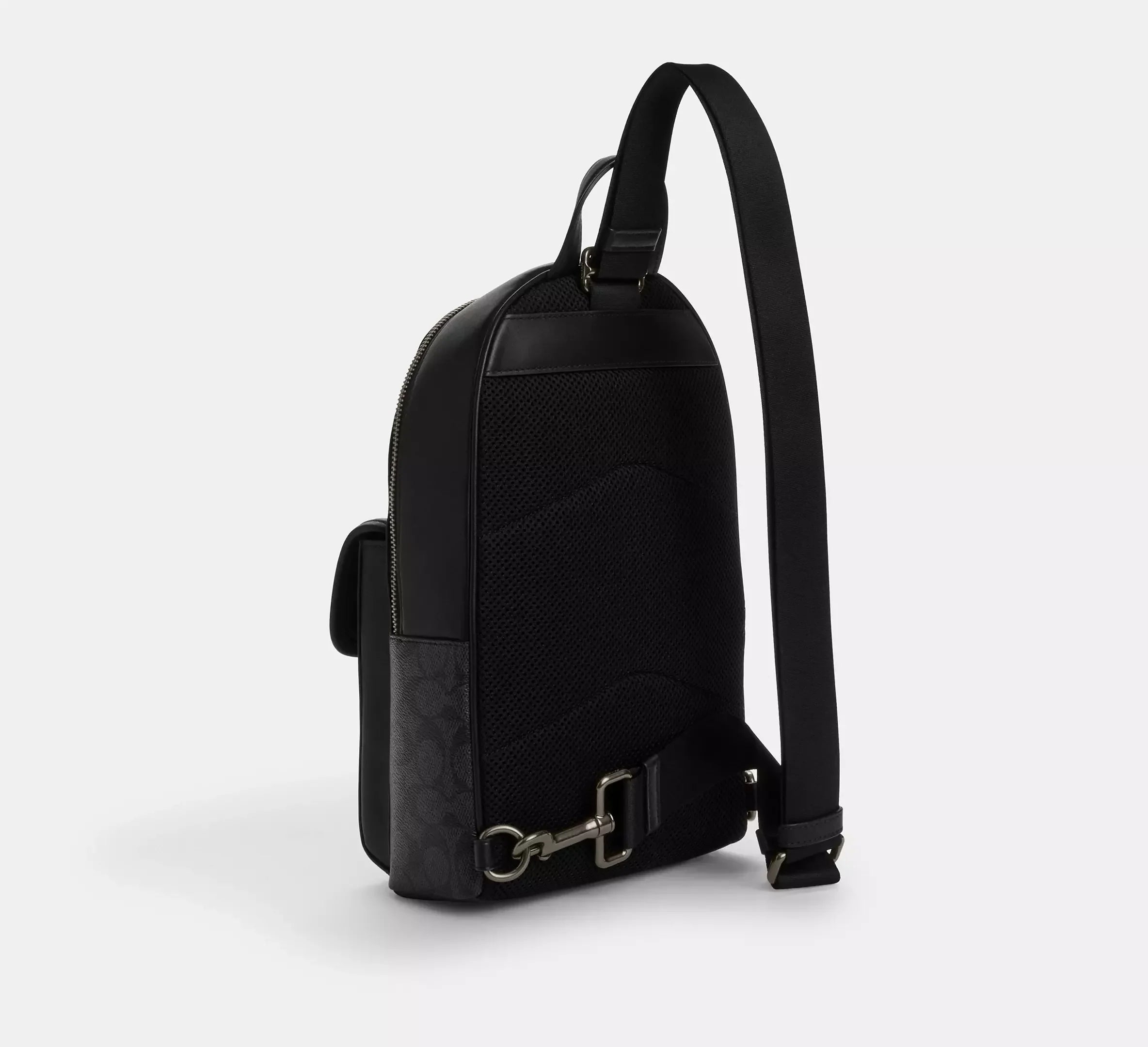 Coach Turnlock Sling Pack In Signature – Gunmetal/Charcoal/Black - Sneaker Türkiye