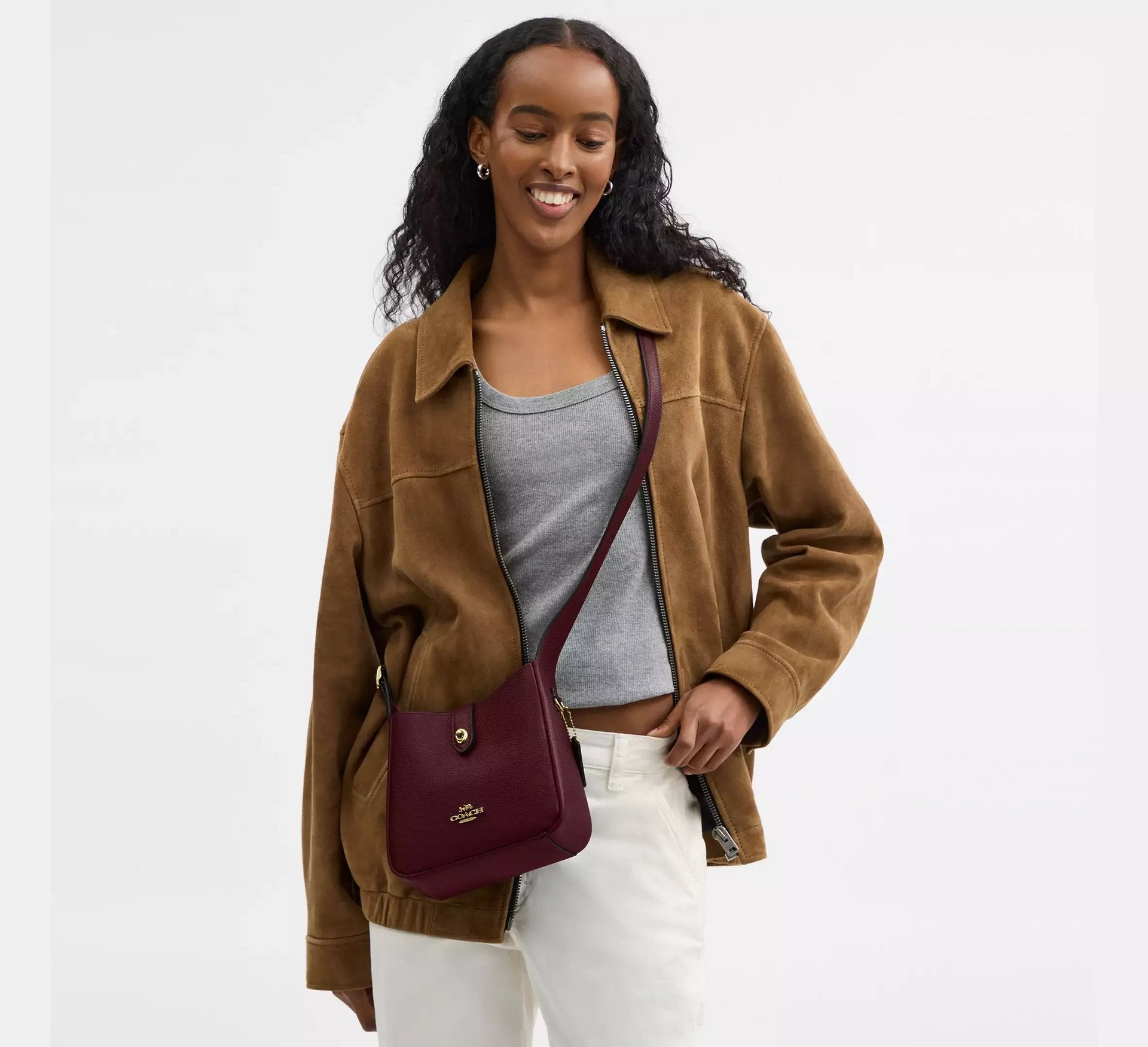 Coach Hadley Mini Crossbody Bag – Gold - Sneaker Türkiye