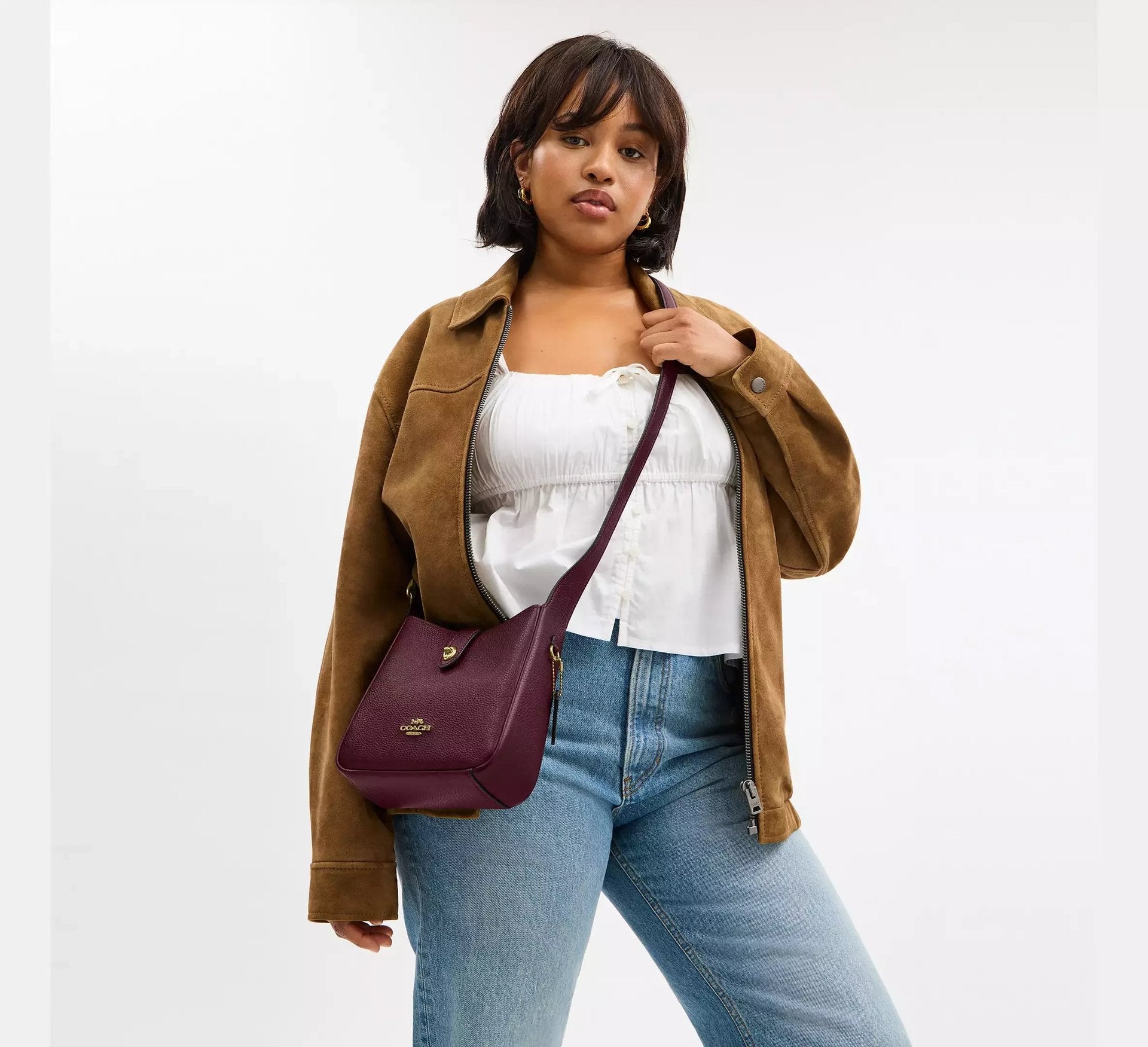 Coach Hadley Mini Crossbody Bag – Gold - Sneaker Türkiye