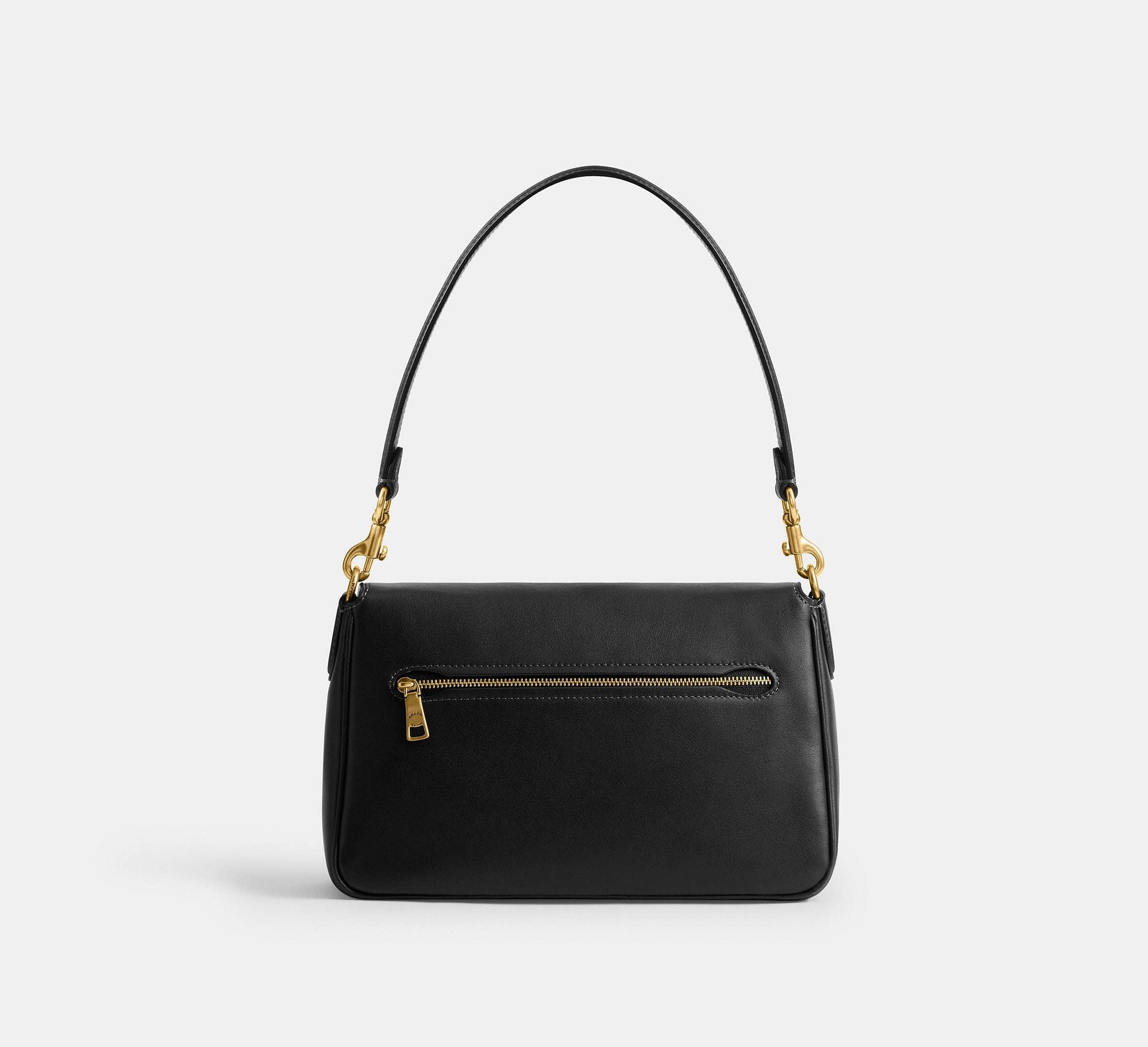 Coach Soft Tabby Shoulder Bag – Brass/Black - Sneaker Türkiye