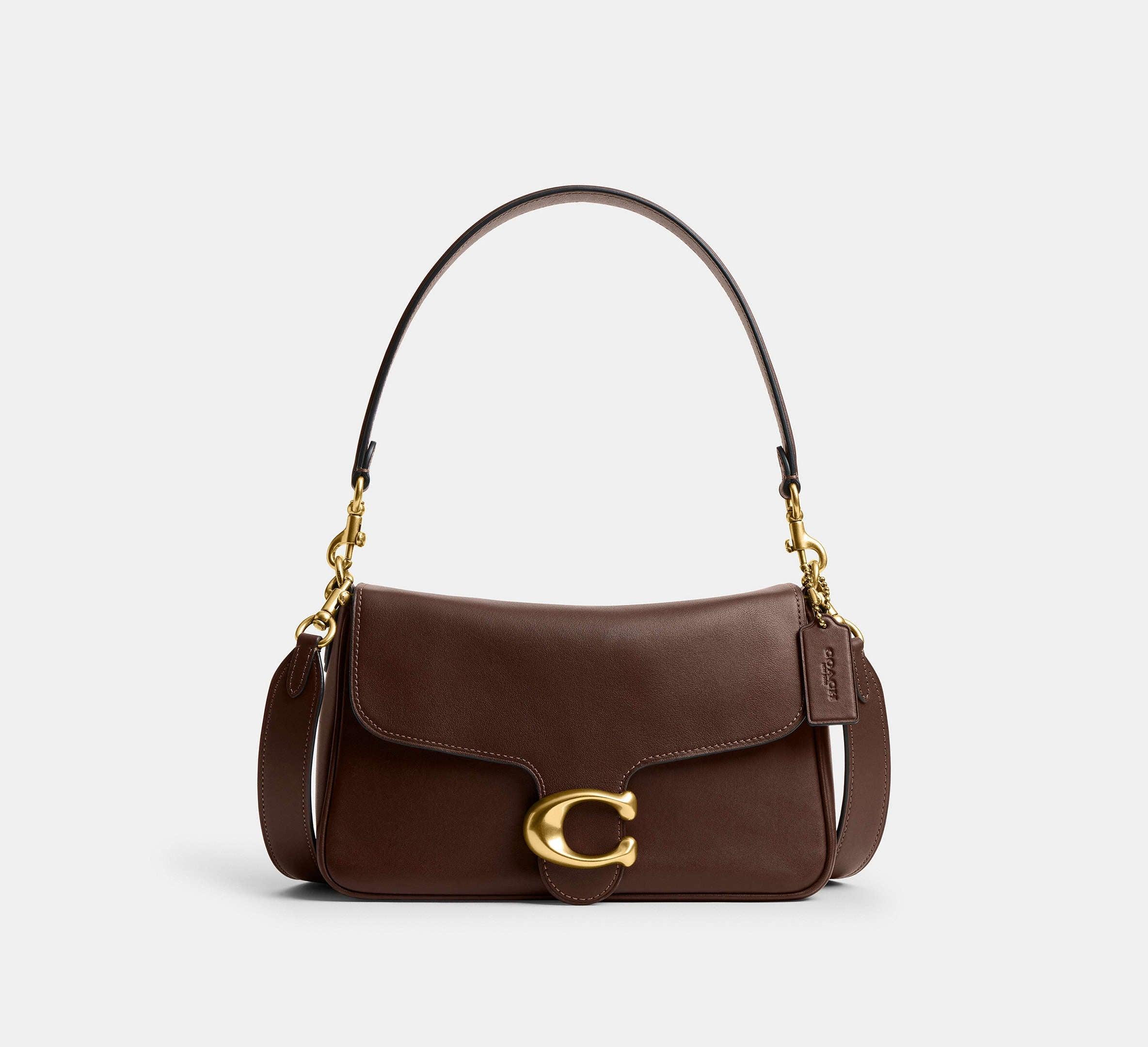 Coach Soft Tabby Shoulder Bag Brass Maple - Sneaker Türkiye