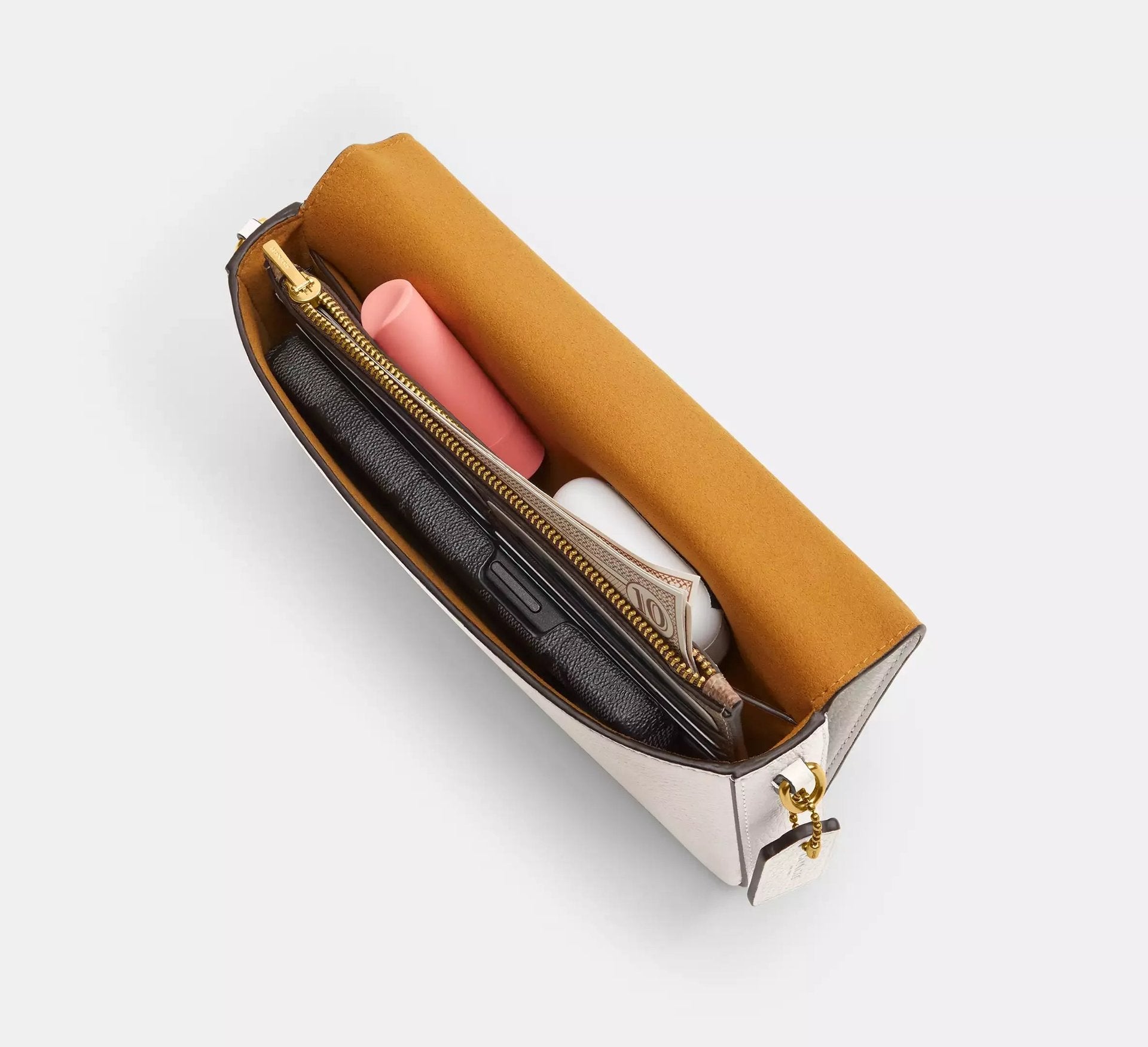 Coach Mila Crossbody Bag With Signature SEZON – Brass/Chalk - Sneaker Türkiye