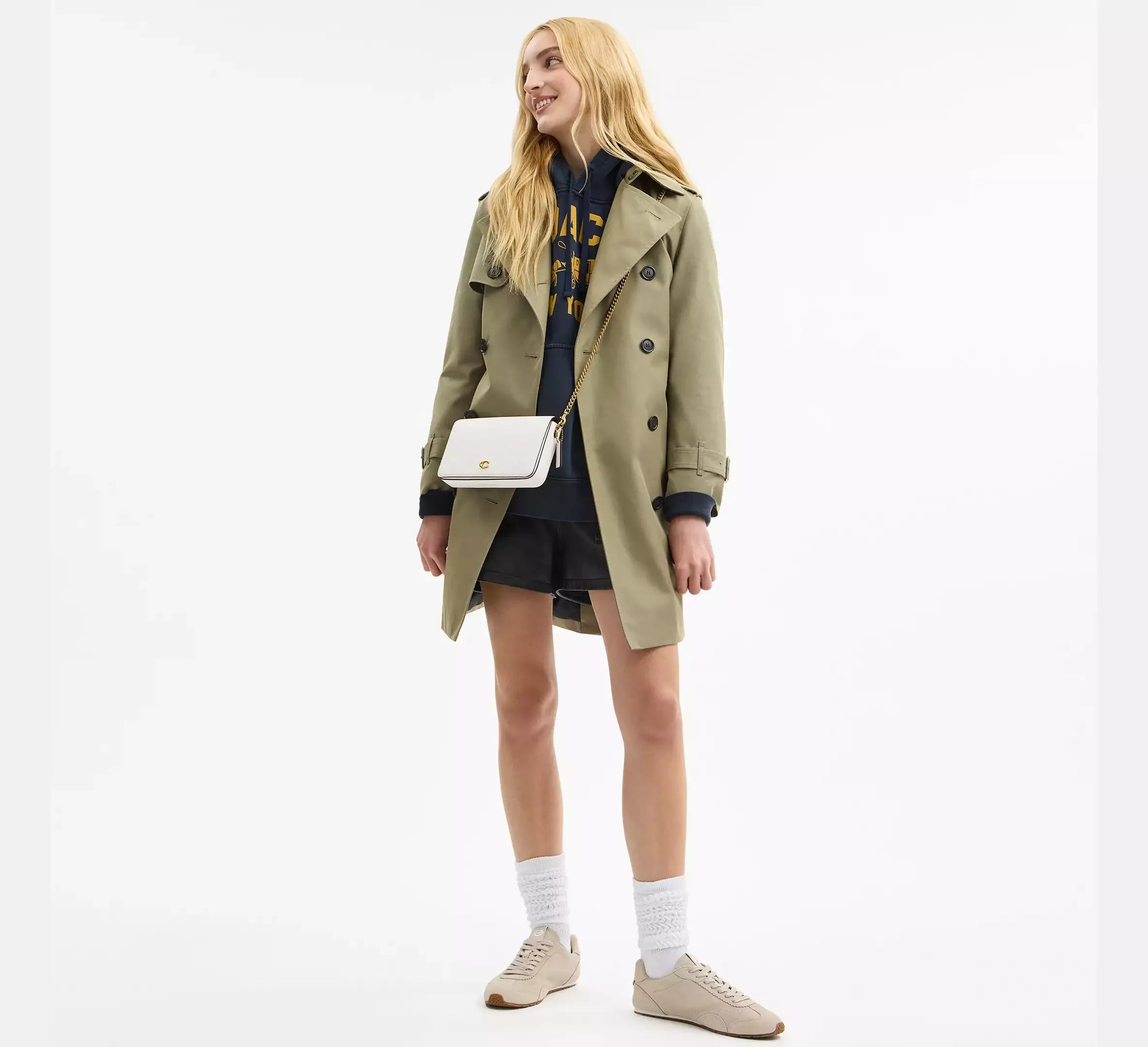 Coach Mila Crossbody Bag With Signature SEZON – Brass/Chalk - Sneaker Türkiye