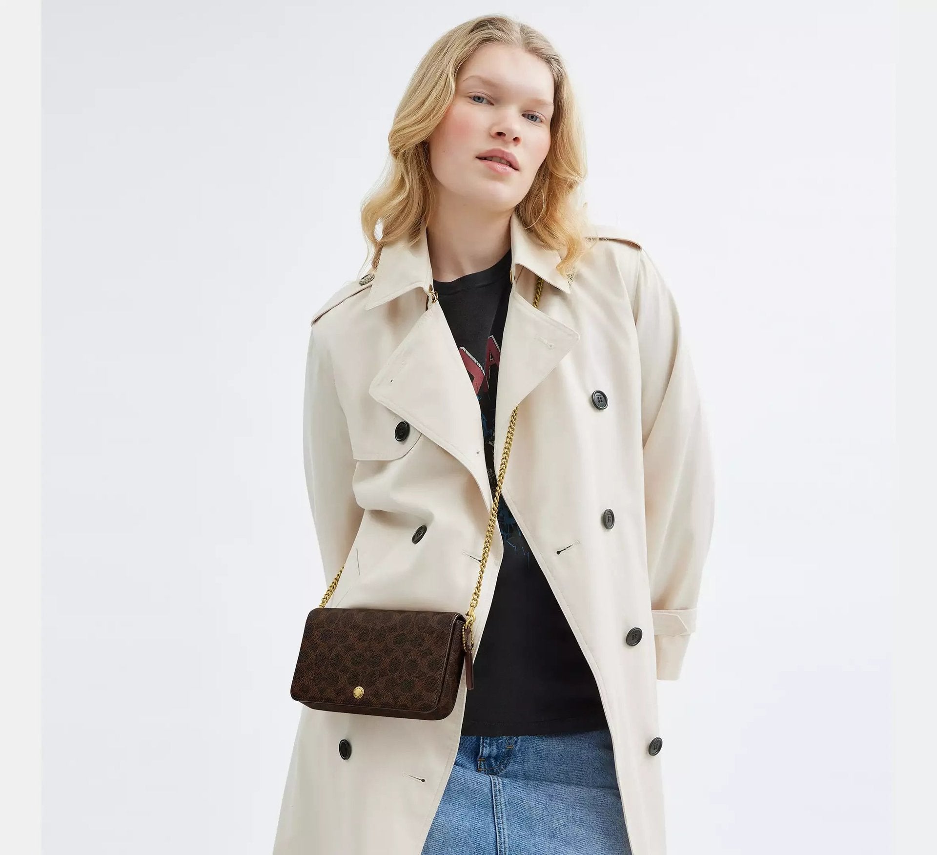 Coach Mila Crossbody Bag In Signature SEZON – Brass/Maple - Sneaker Türkiye