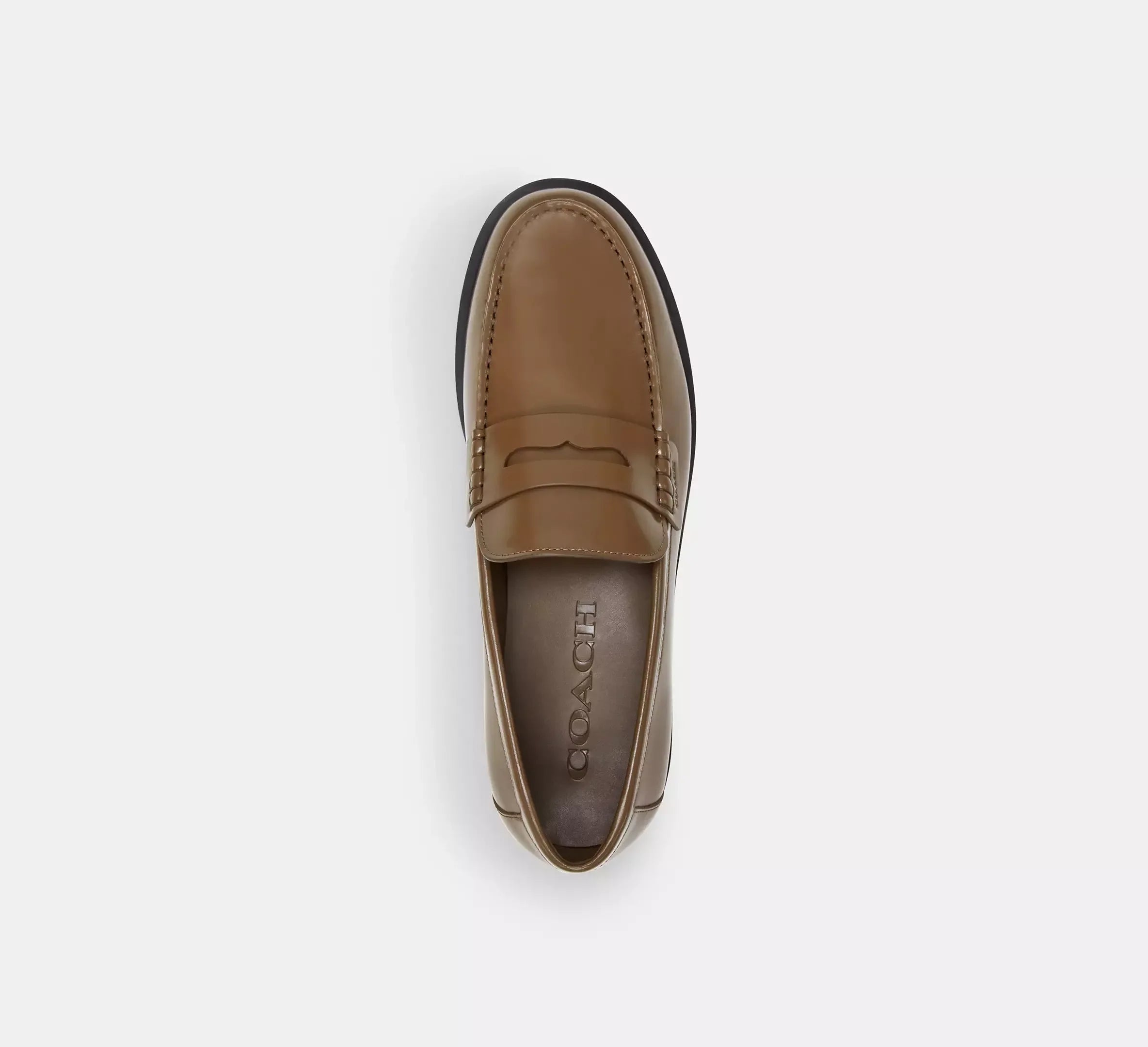 Coach Men’s Reagan Penny Loafer – Dark Stone - Sneaker Türkiye