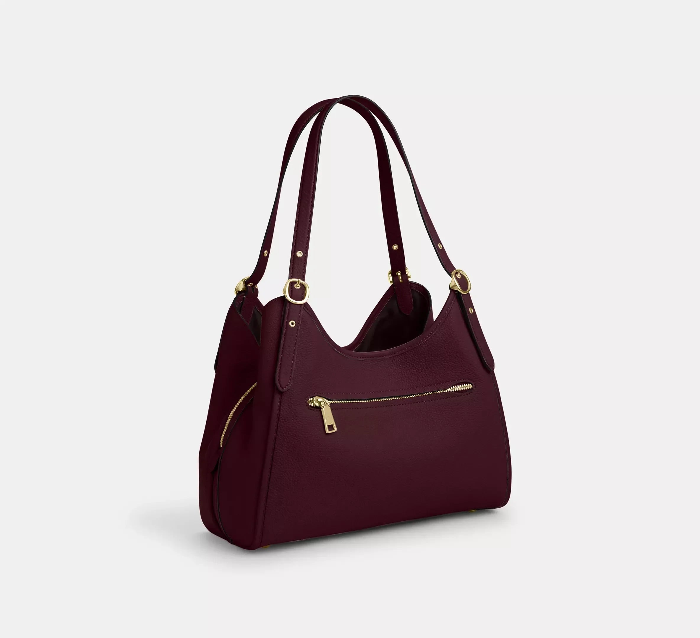 Coach Erin Shoulder Bag – Gold/Dark Wine - Sneaker Türkiye
