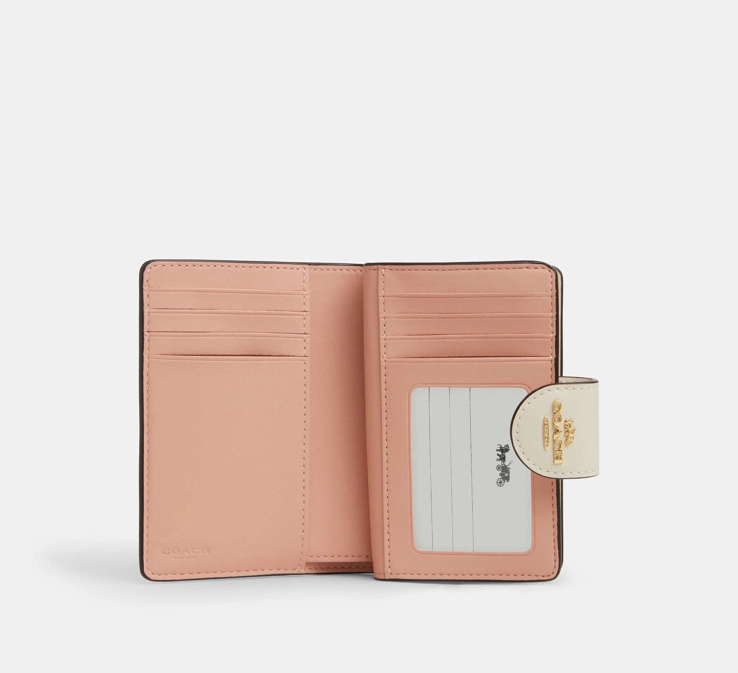 Coach Medium Corner Zip Wallet In Signature – Gold/Sand Multi - Sneaker Türkiye
