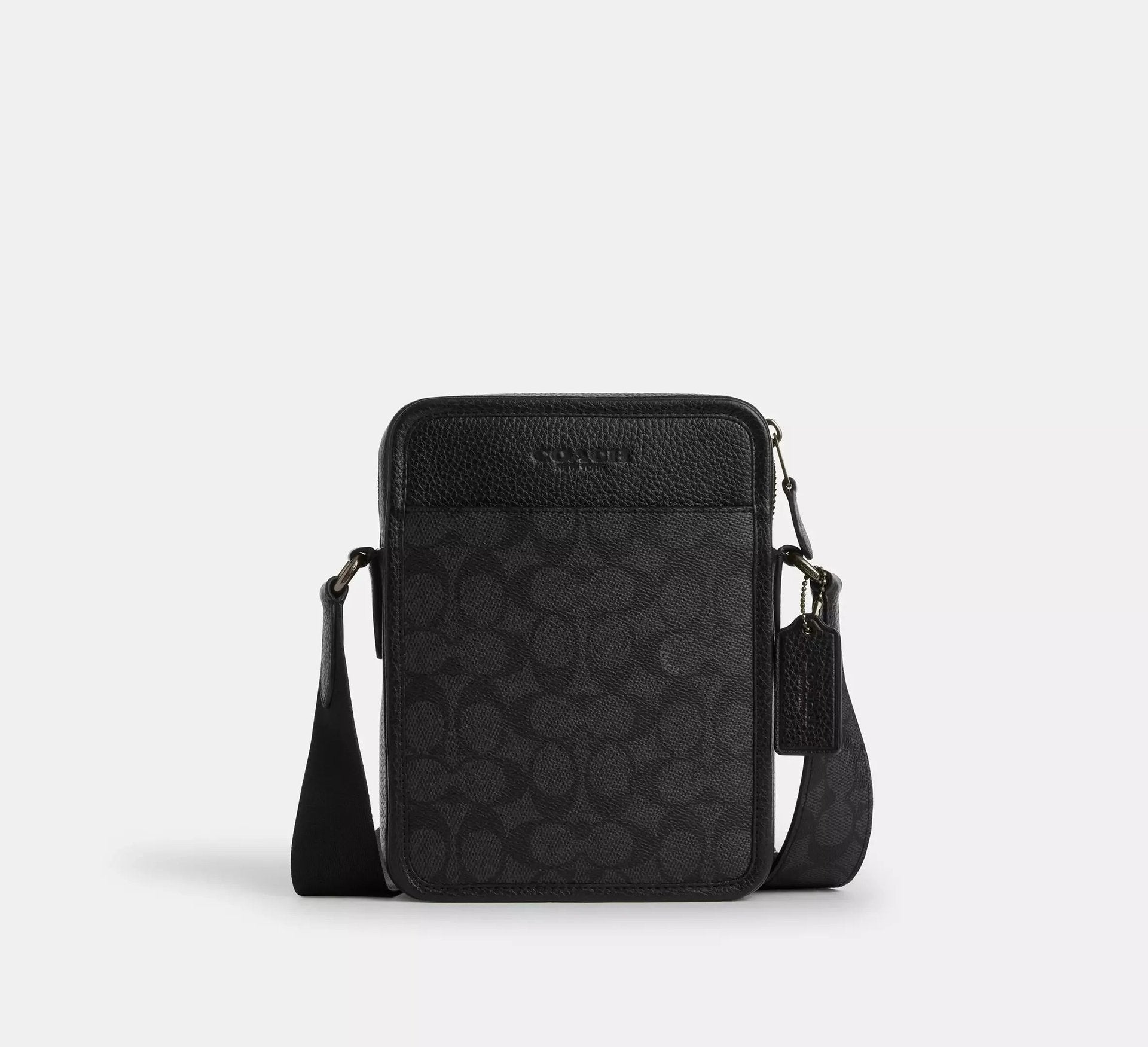 Coach Sullivan Crossbody Bag In Signature – Gunmetal/Charcoal/Black - Sneaker Türkiye