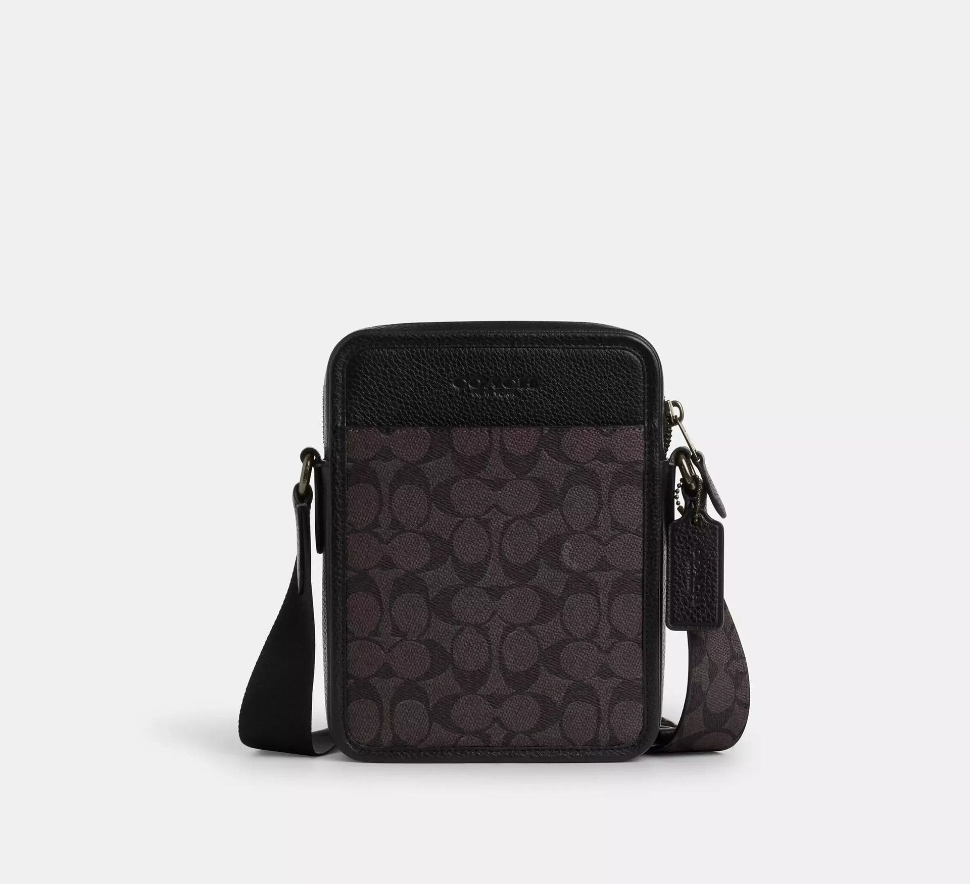 Coach Sullivan Crossbody Bag In Signature – Gunmetal/Walnut/Black - Sneaker Türkiye