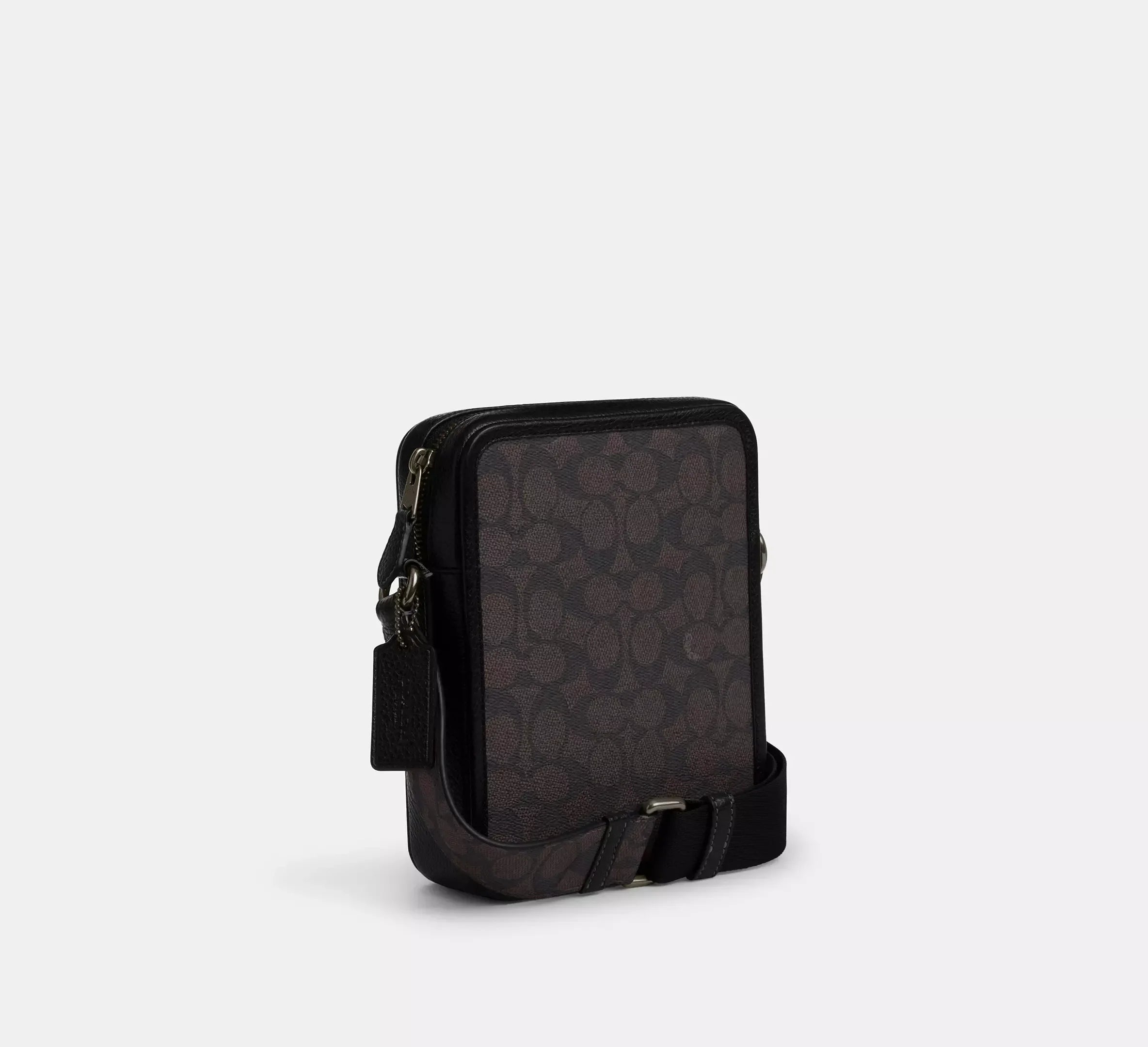 Coach Sullivan Crossbody Bag In Signature – Gunmetal/Walnut/Black - Sneaker Türkiye