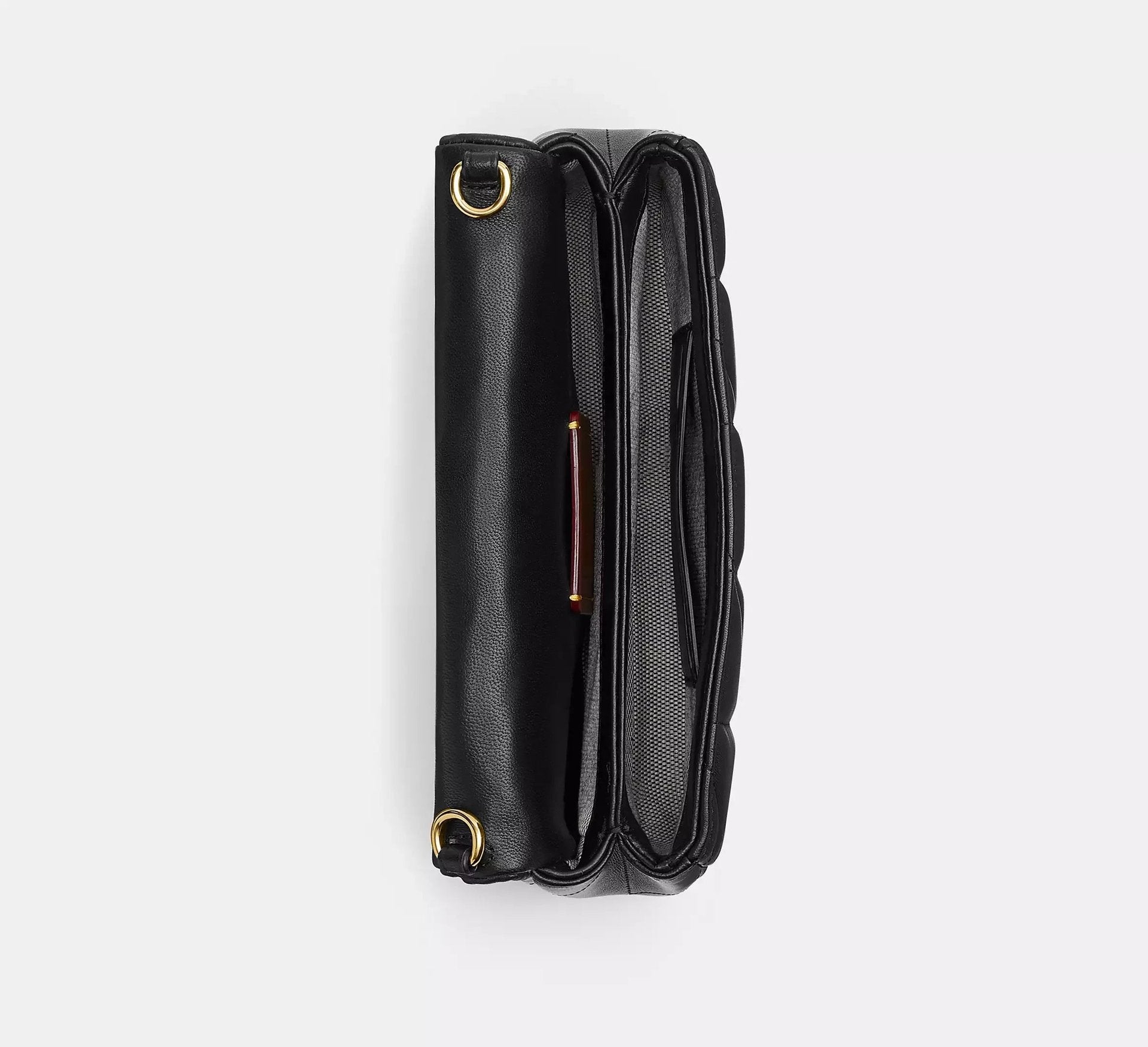 Coach Tabby Chain Crossbody Bag 19 With Quilting – Brass/Black - Sneaker Türkiye