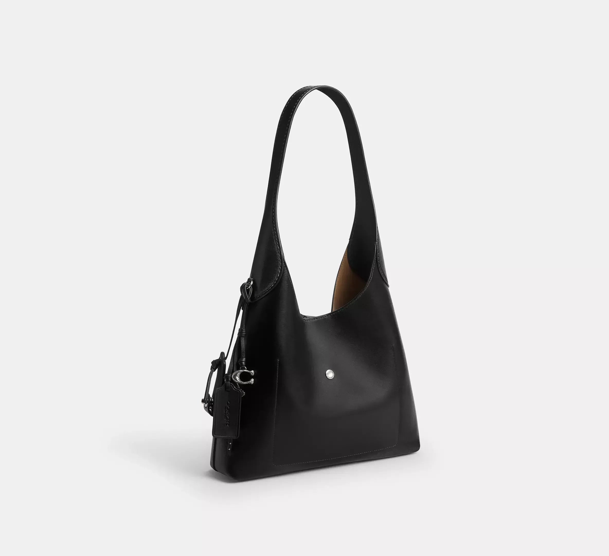 Coach Brooklyn Shoulder Bag 28 In Loved Leather – Silver/Black Brown - Sneaker Türkiye