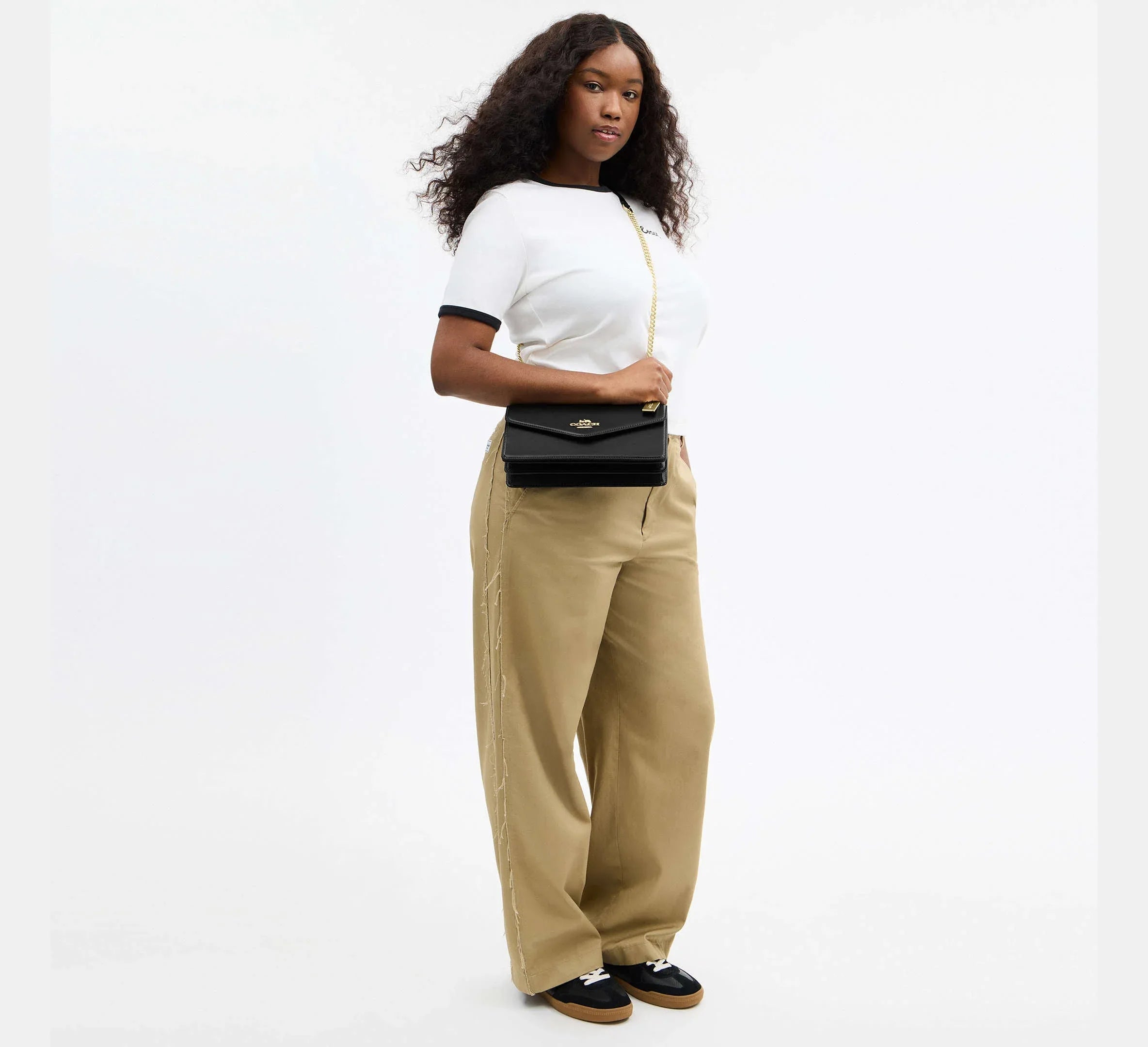 Coach Klare Envelope Crossbody Bag – Gold/Black - Sneaker Türkiye