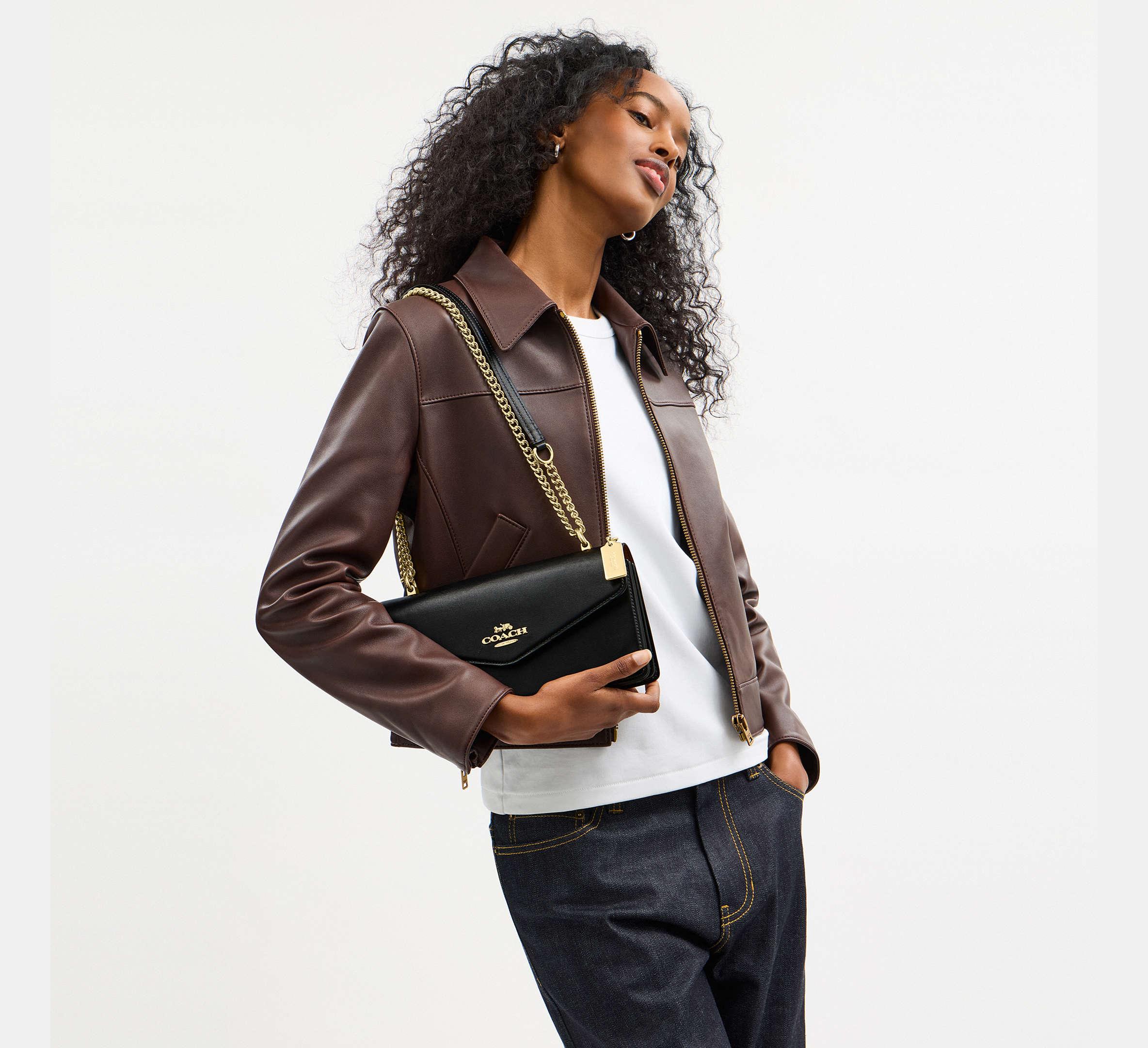 Coach Klare Envelope Crossbody Bag – Gold/Black - Sneaker Türkiye