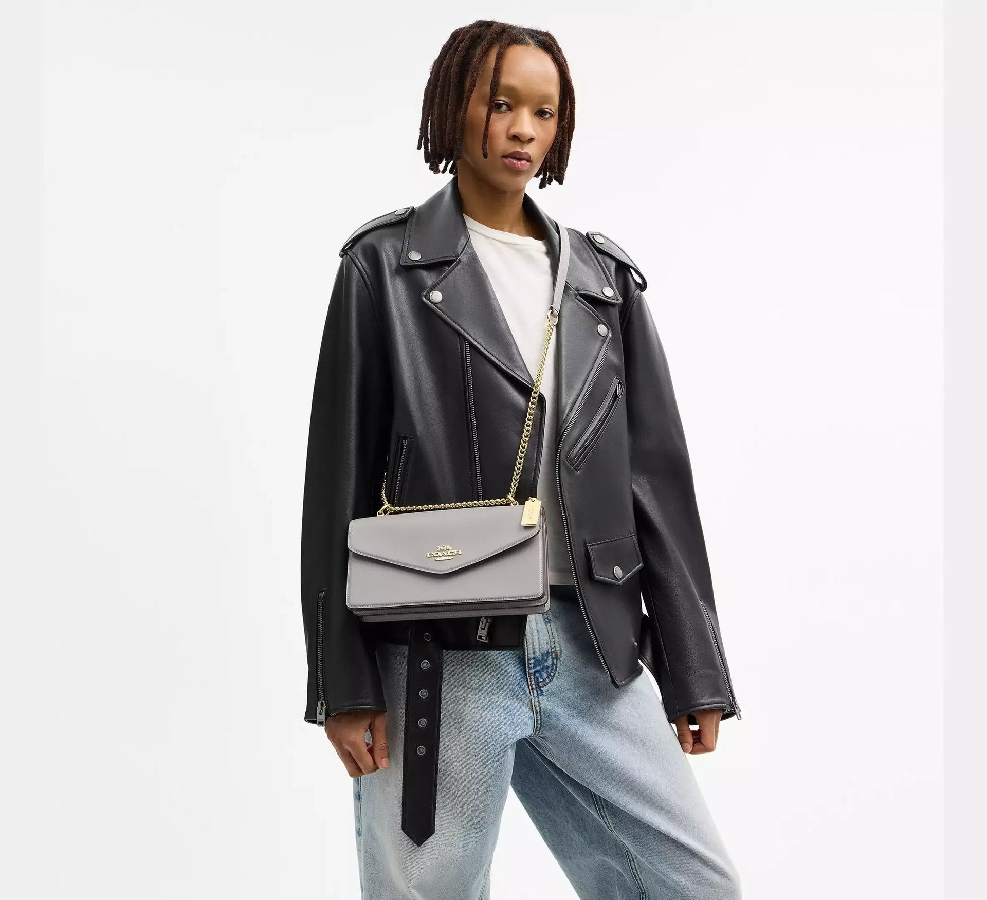 Coach Klare Envelope Crossbody Bag – Gold/Dove Grey - Sneaker Türkiye