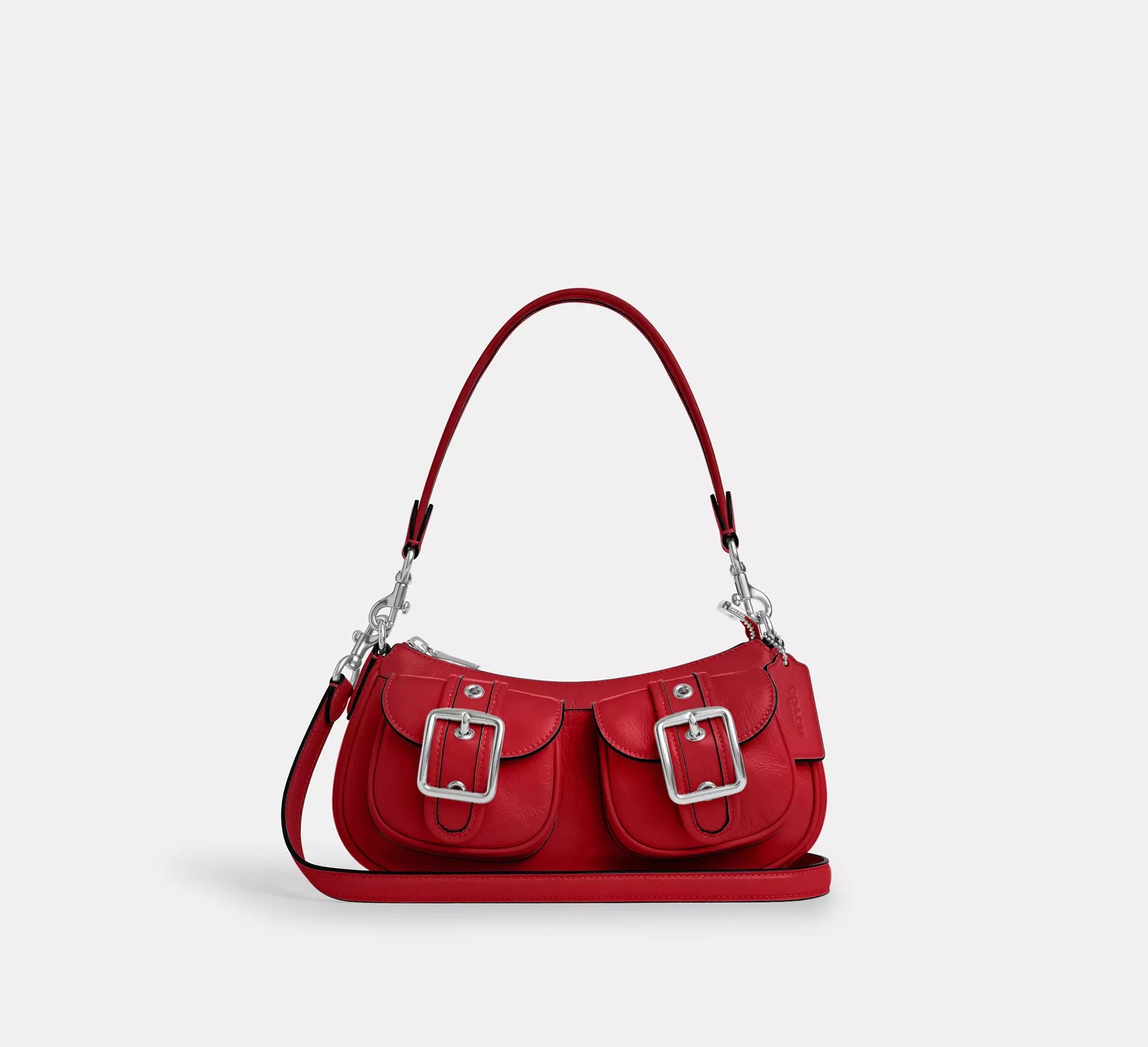 Coach Ashton Bag – Silver/Dark Cardinal - Sneaker Türkiye