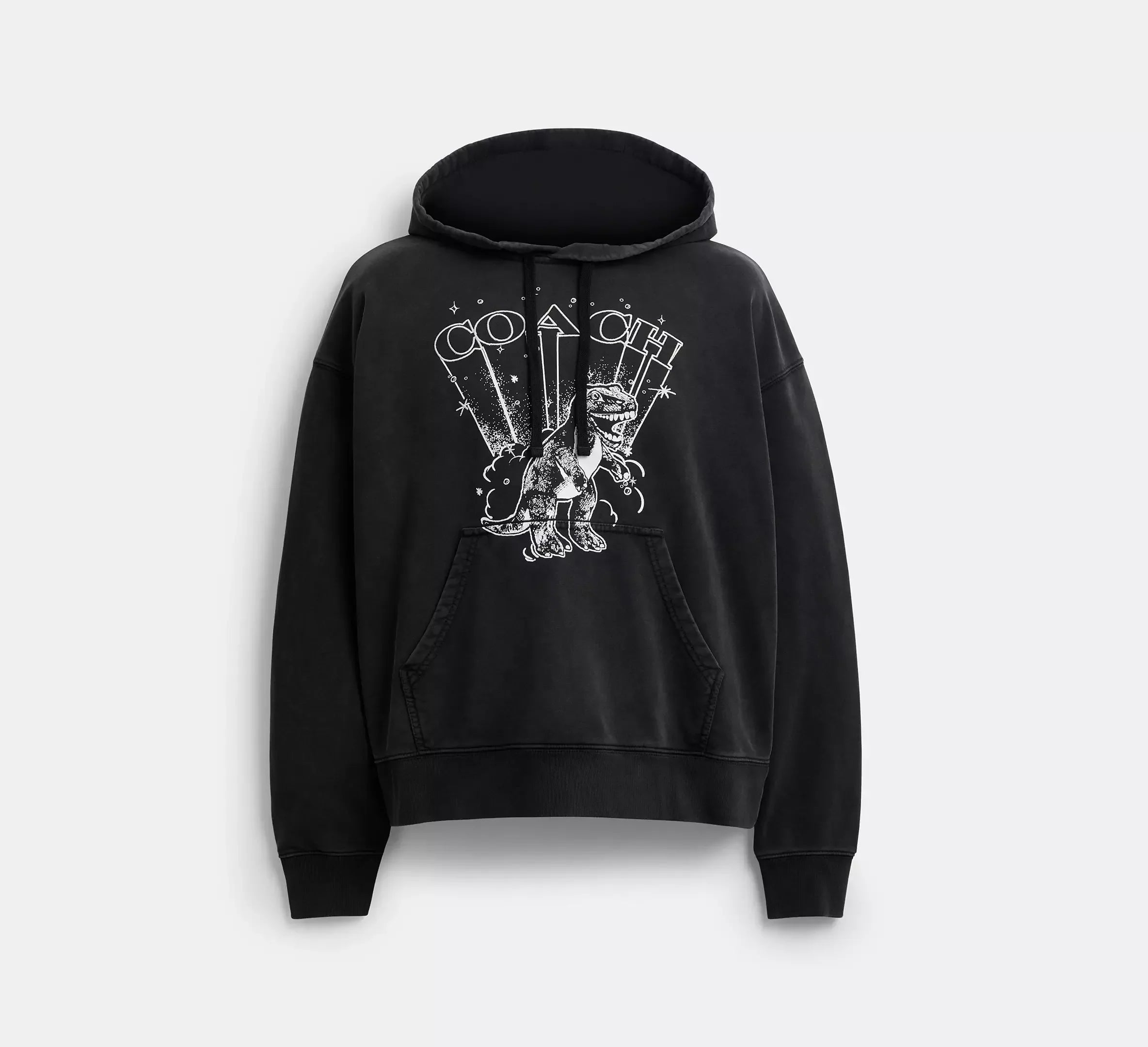 Coach T-Rex Hoodie – Washed Black - Sneaker Türkiye
