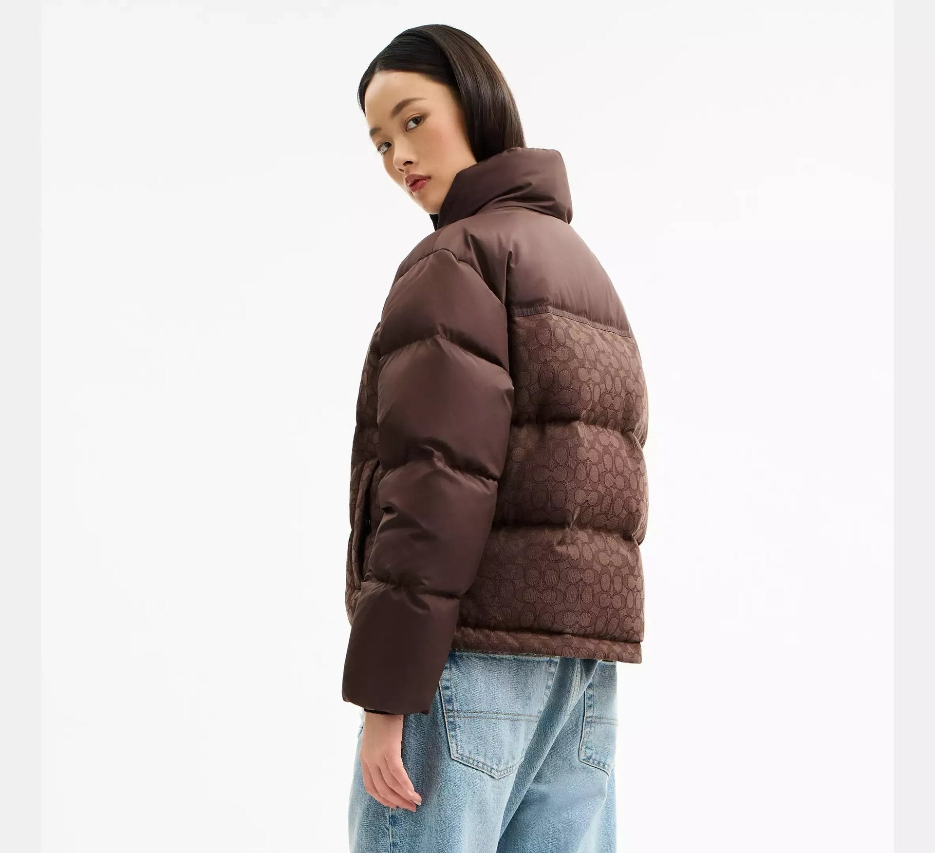 Coach Signature Down Jacket – Maple - Sneaker Türkiye