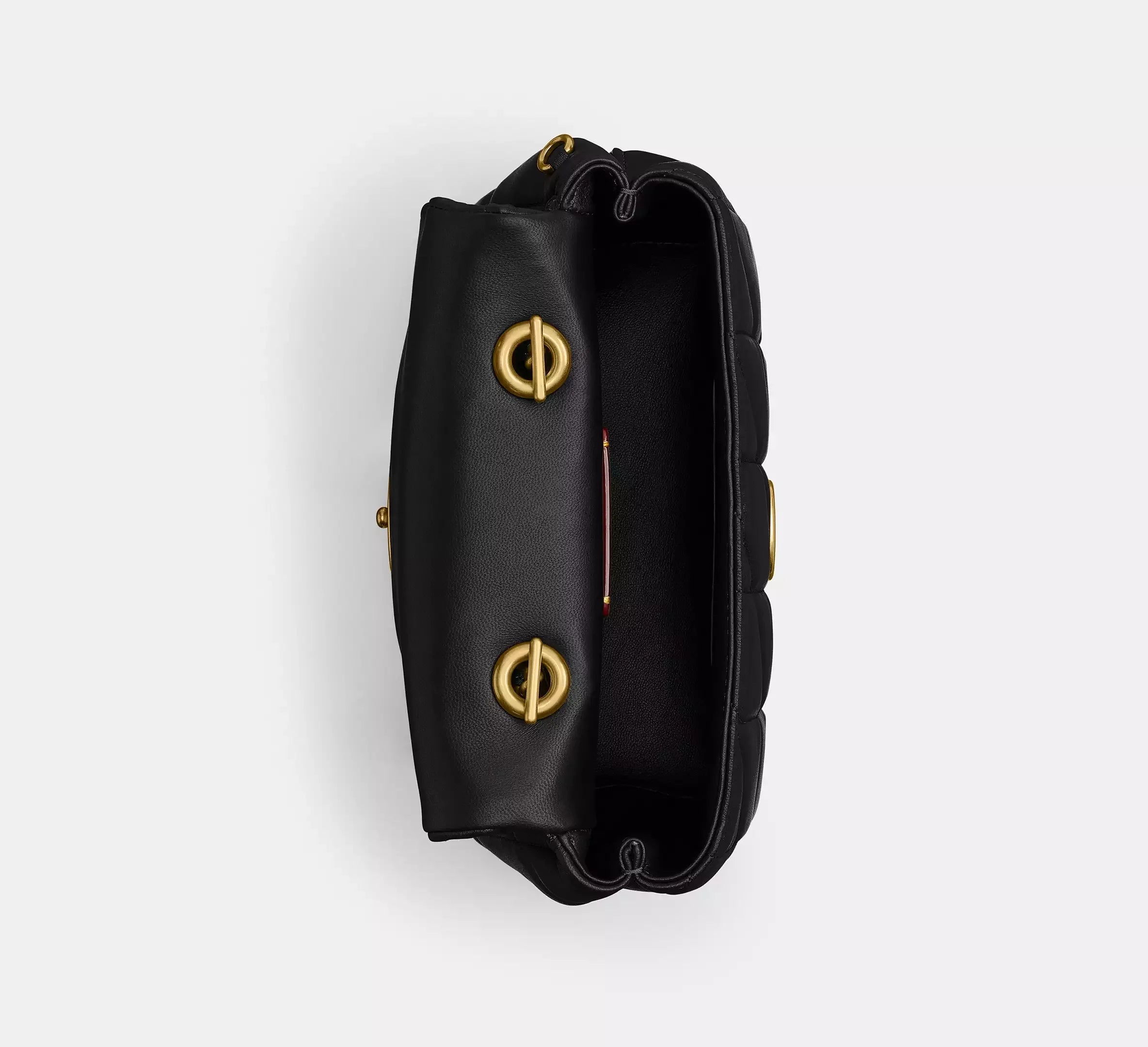 Coach Tabby Top Handle Bag With Quilting – Brass/Black - Sneaker Türkiye