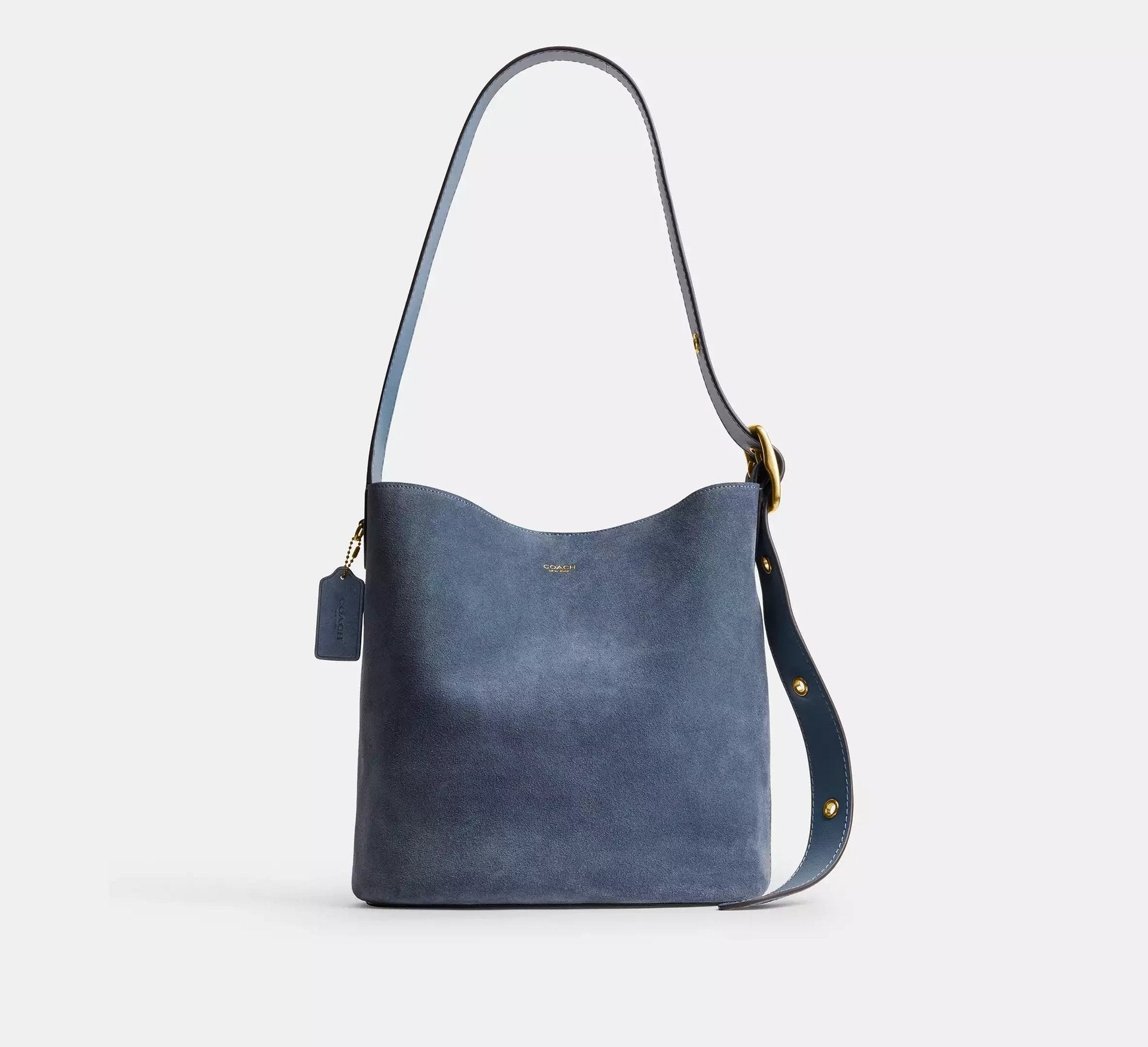 Coach Bleecker Bucket Bag – Brass/Light Denim - Sneaker Türkiye
