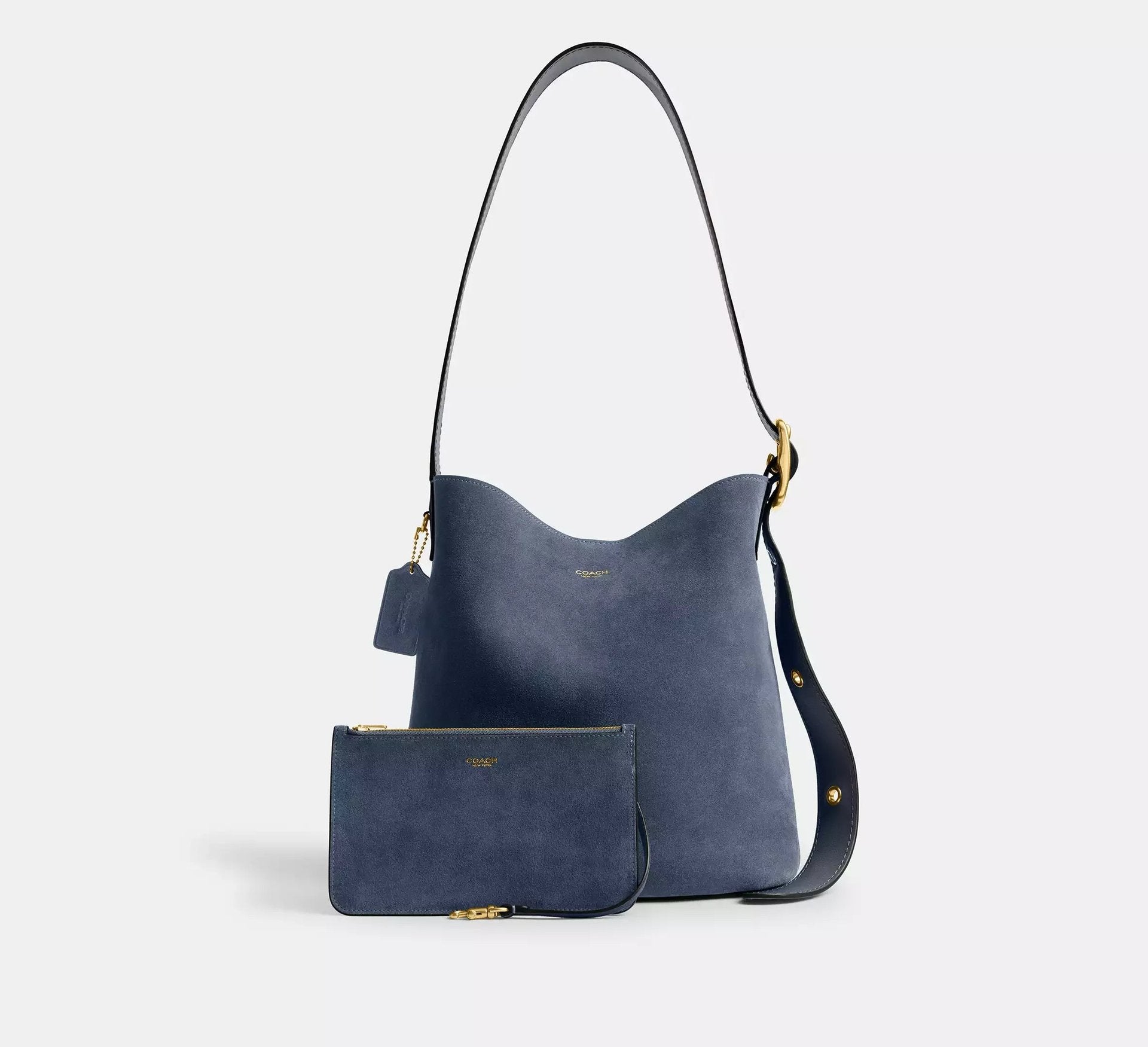 Coach Bleecker Bucket Bag – Brass/Light Denim - Sneaker Türkiye