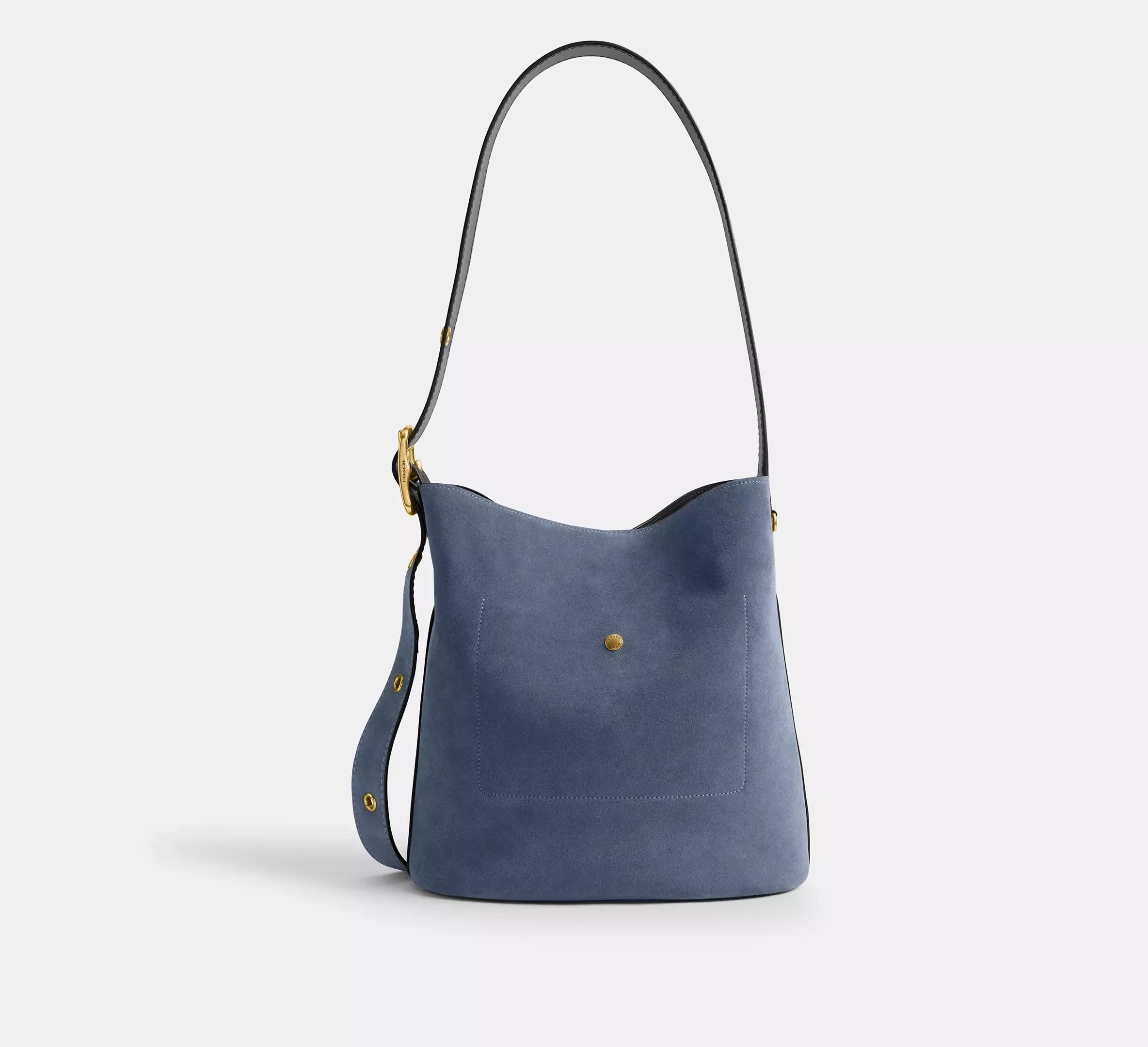 Coach Bleecker Bucket Bag – Brass/Light Denim - Sneaker Türkiye