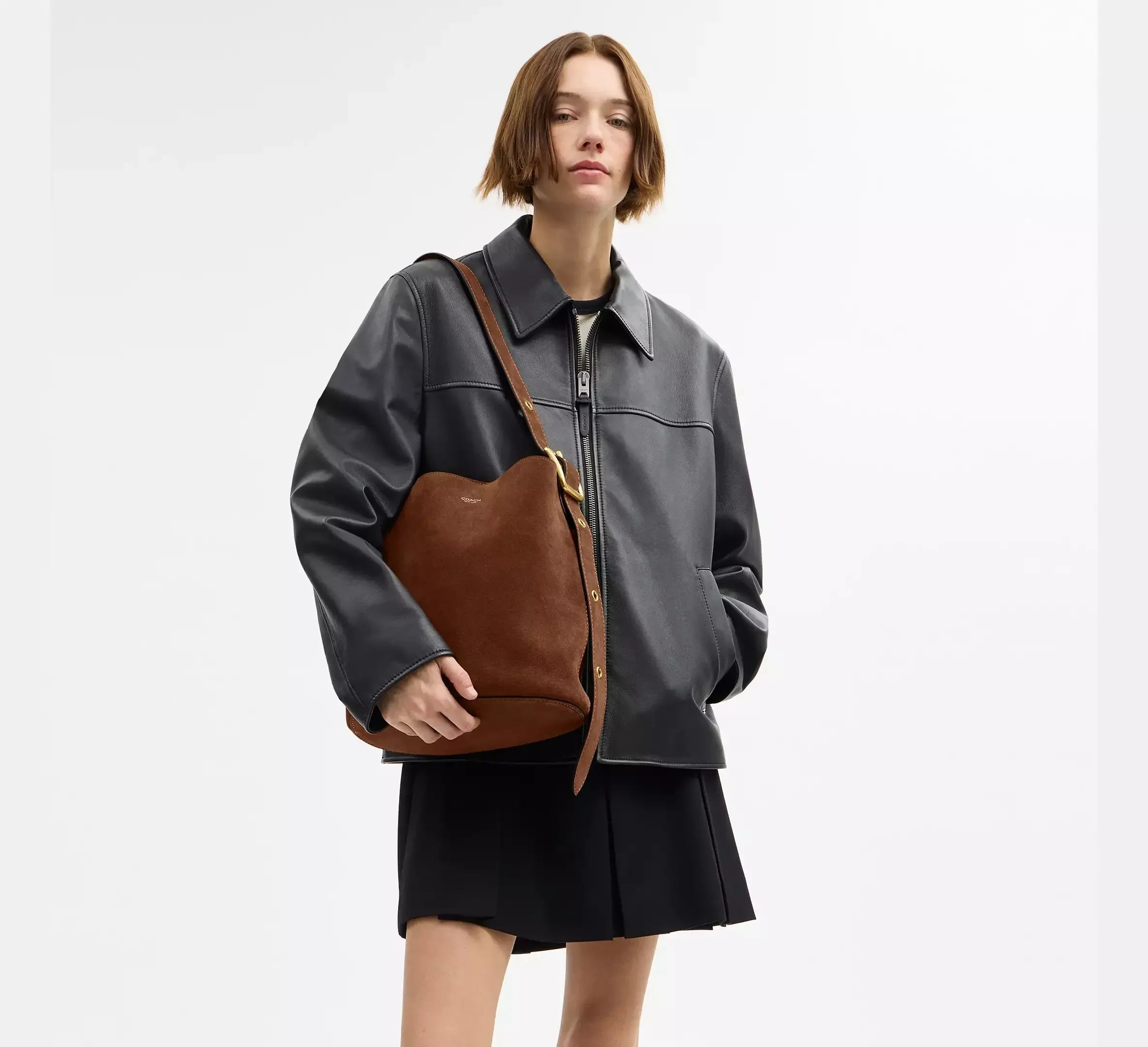 Coach Bleecker Bucket Bag – Brass/Warm Brown - Sneaker Türkiye