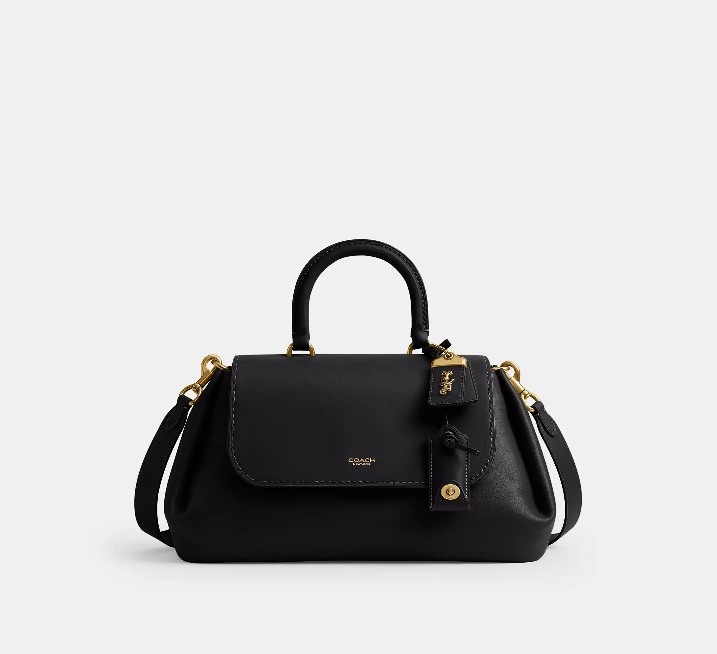 Coach Slouchy Rogue Top Handle Bag SEZON – Brass/Black - Sneaker Türkiye