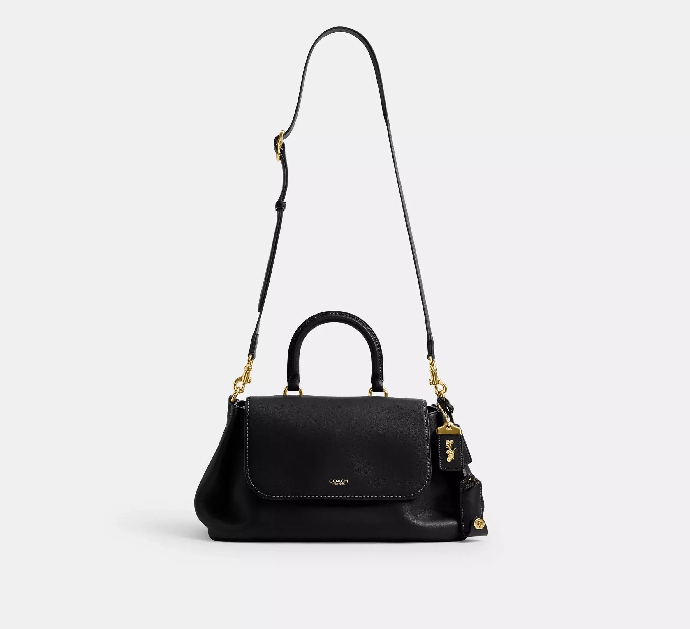 Coach Slouchy Rogue Top Handle Bag SEZON – Brass/Black - Sneaker Türkiye