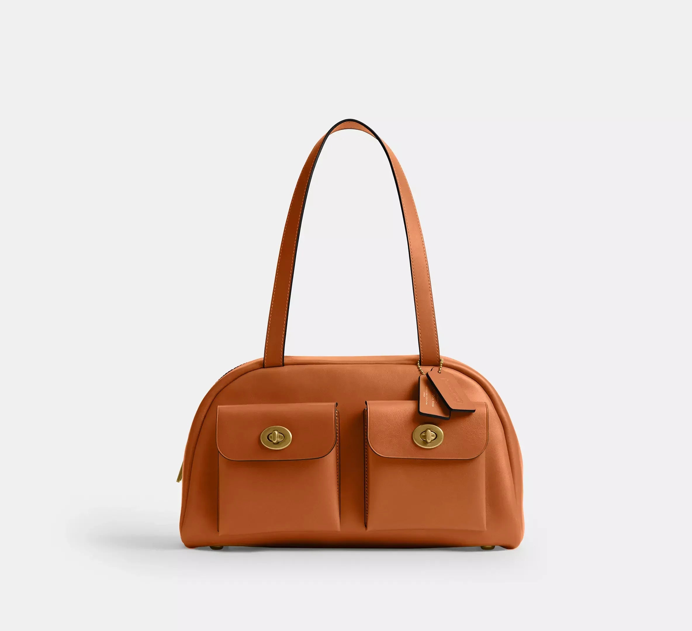 Coach Twin Turnlock Bag SEZON – Dark Brass/Toffee - Sneaker Türkiye