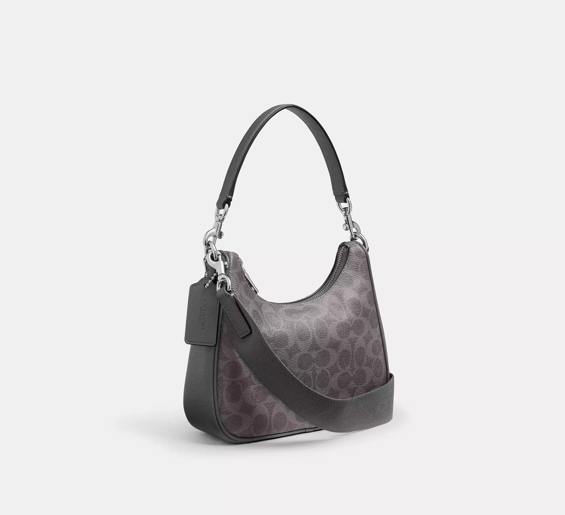Coach Nolan Hobo Bag In Signature – Grey Signature - Sneaker Türkiye