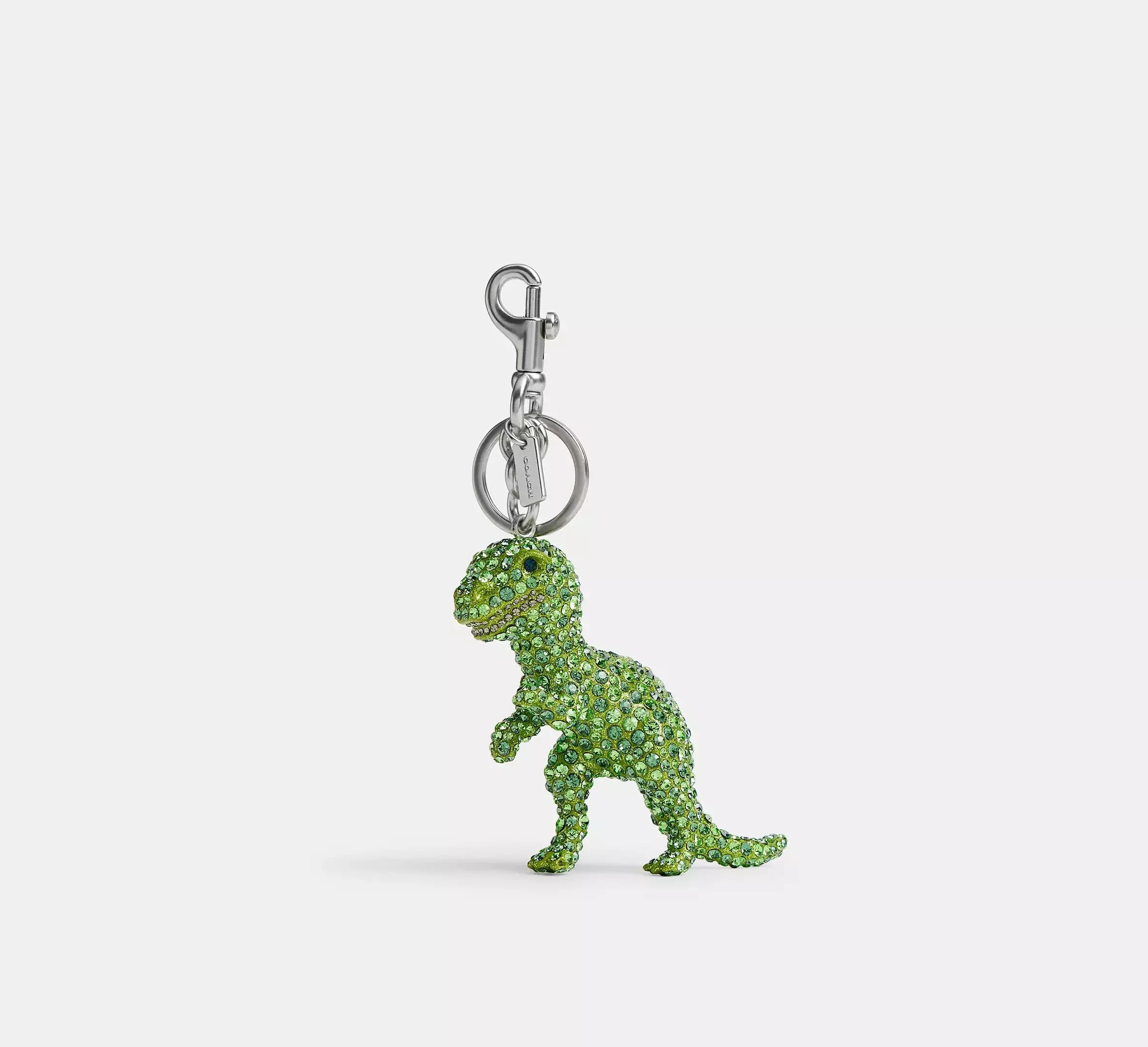 Coach Large Crystal Rexy Bag Charm – Silver/Green - Sneaker Türkiye