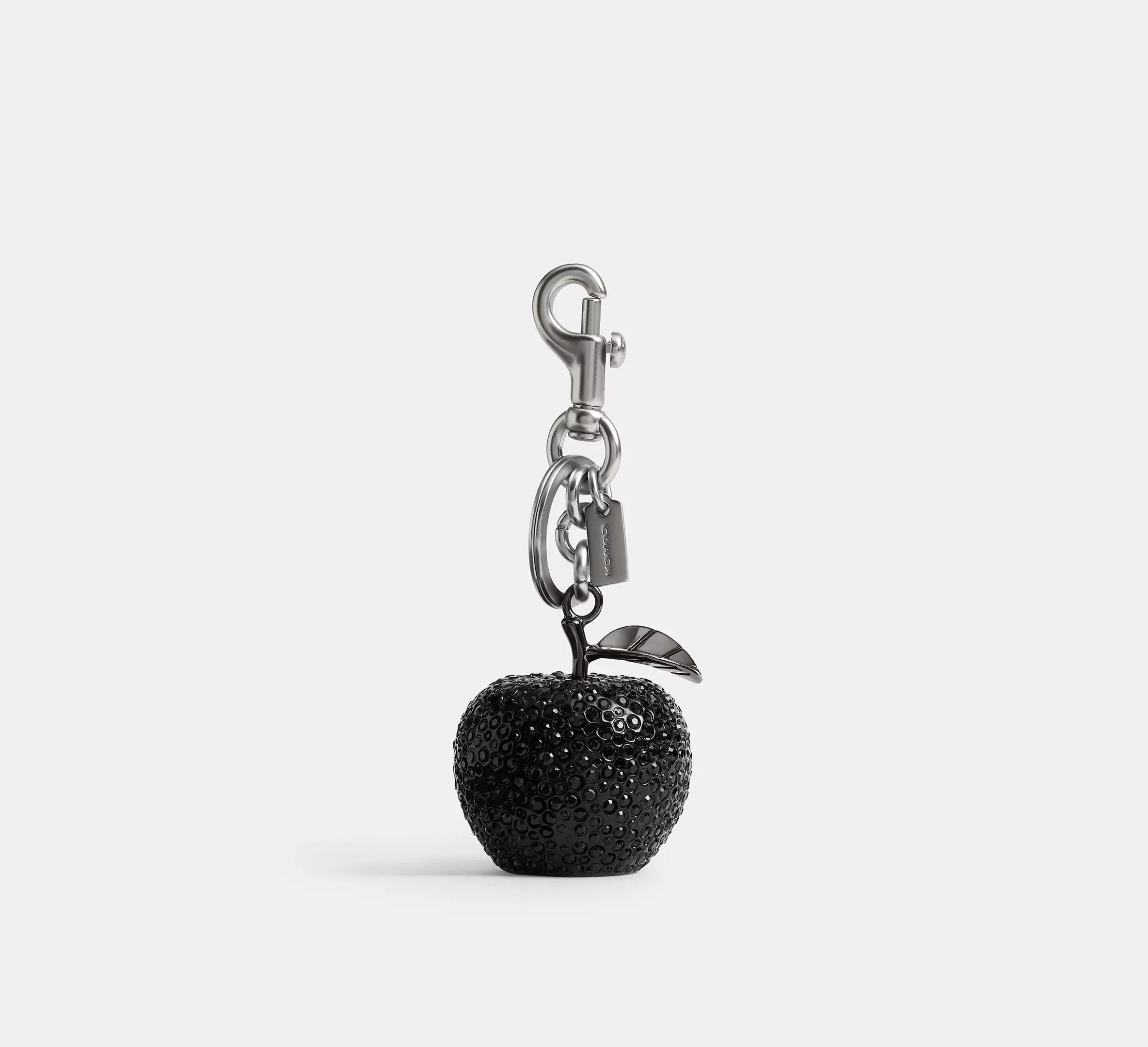 Coach Crystal Apple Bag Charm – Silver/Black - Sneaker Türkiye