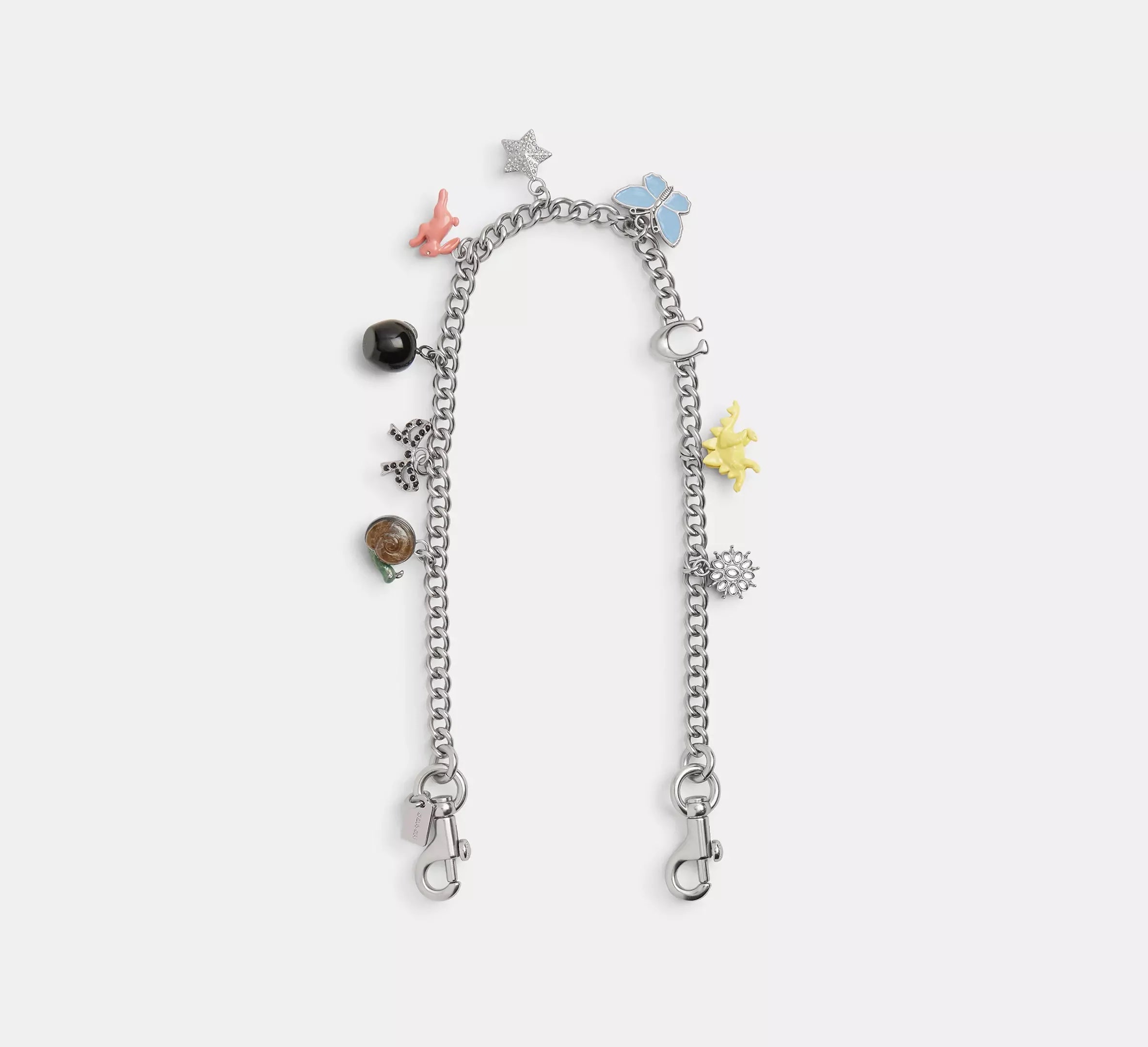 Coach Chain Strap With Charms – Silver/Multi - Sneaker Türkiye