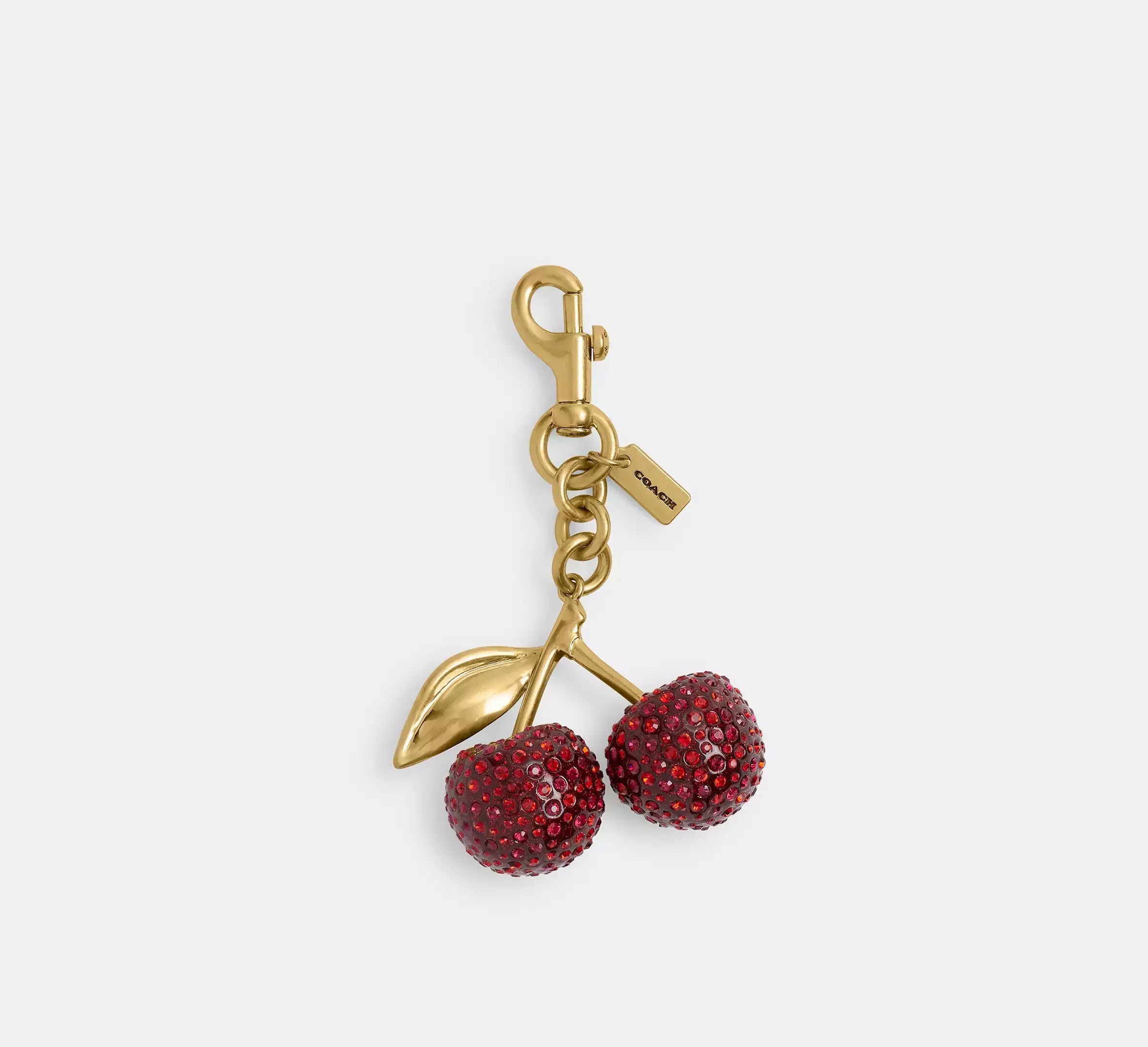 Coach Crystal Cherry Bag Charm – Brass/Red - Sneaker Türkiye
