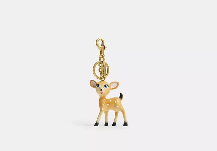 Coach Deer Bag Charm – Brass/Tan - Sneaker Türkiye