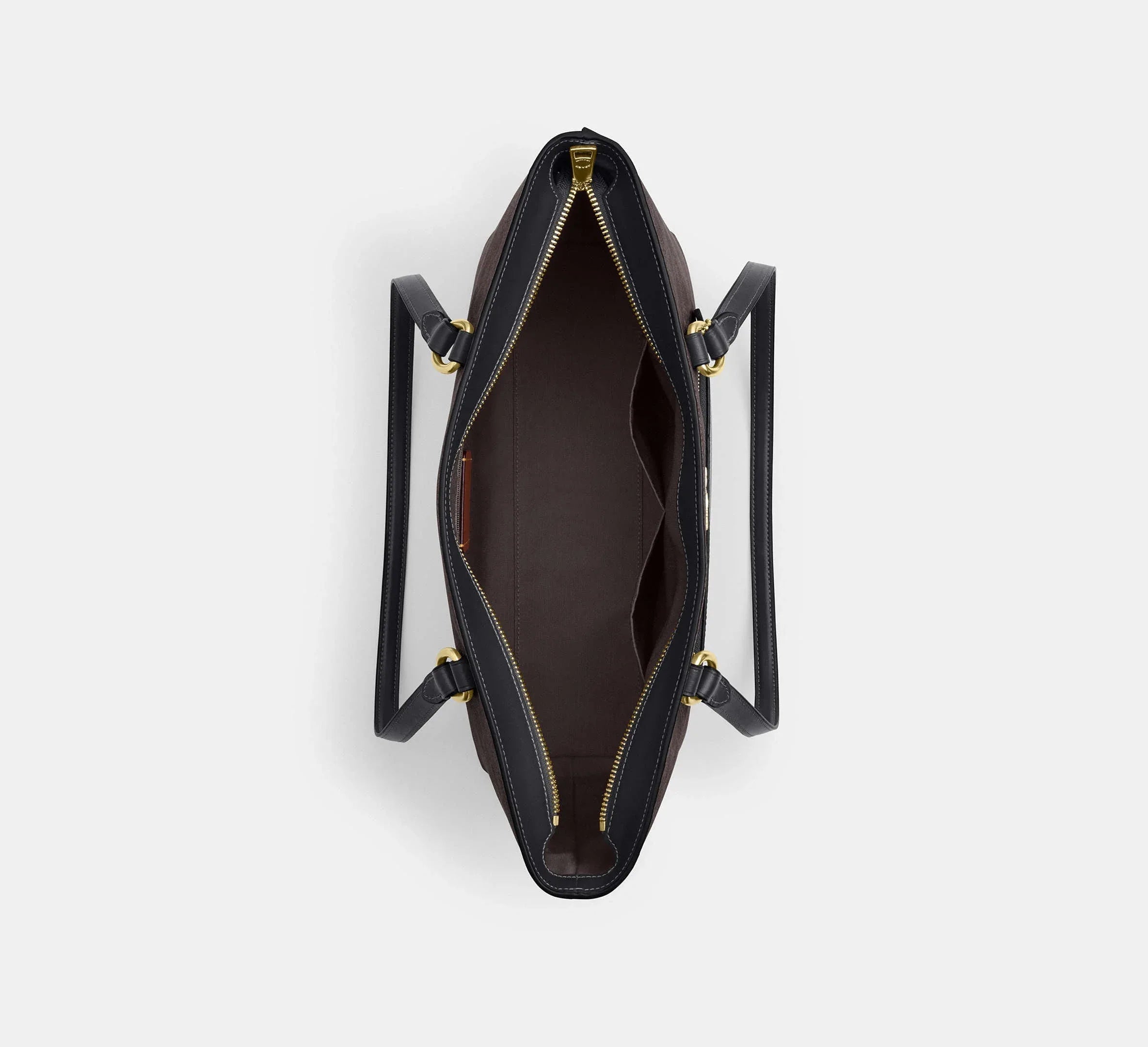 Coach Station Tote Bag In Signature – Gold/Walnut/Black - Sneaker Türkiye