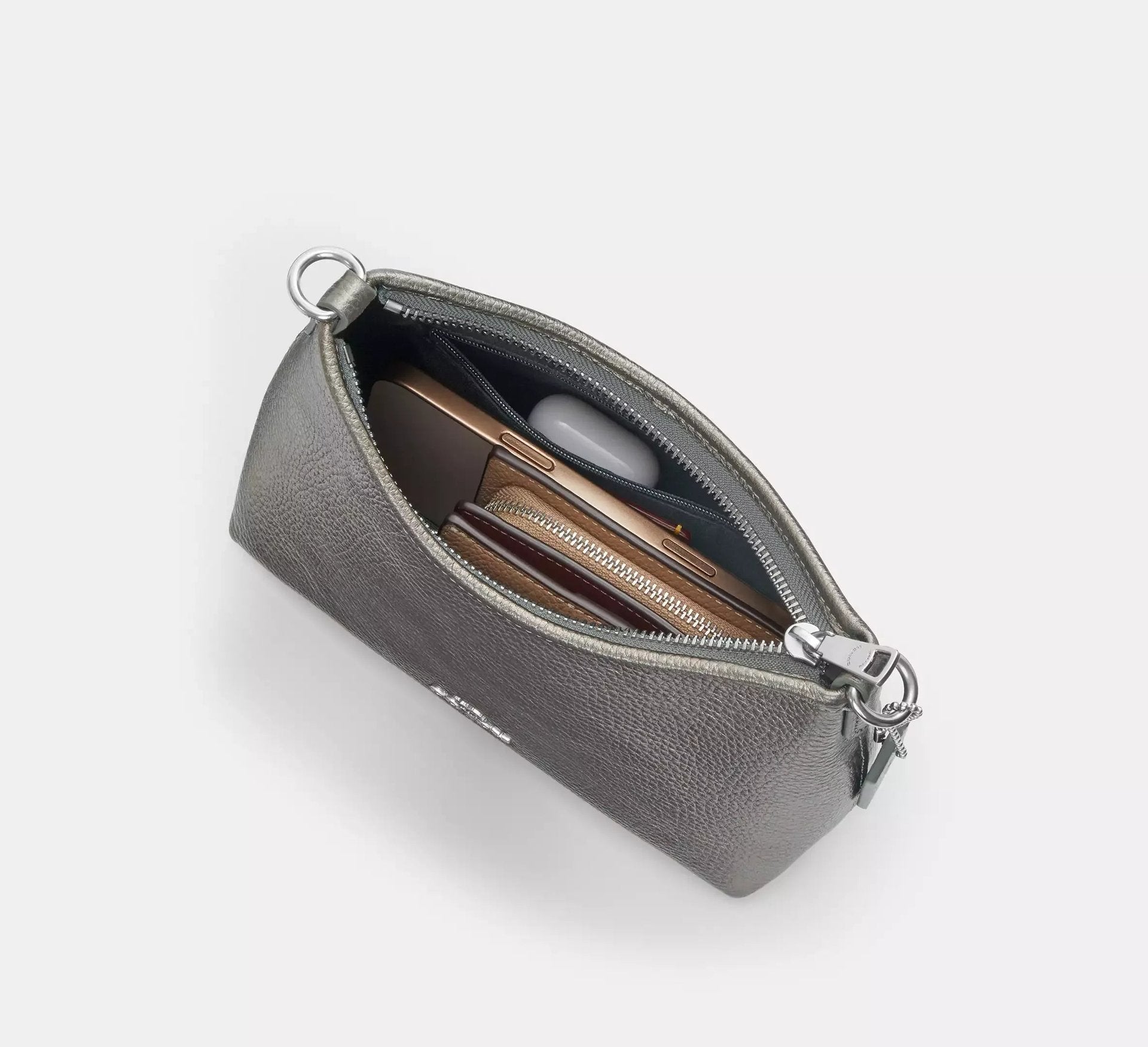 Coach Laurel Small Shoulder Bag With Star Charm – Silver/Metallic Graphite/Walnut - Sneaker Türkiye