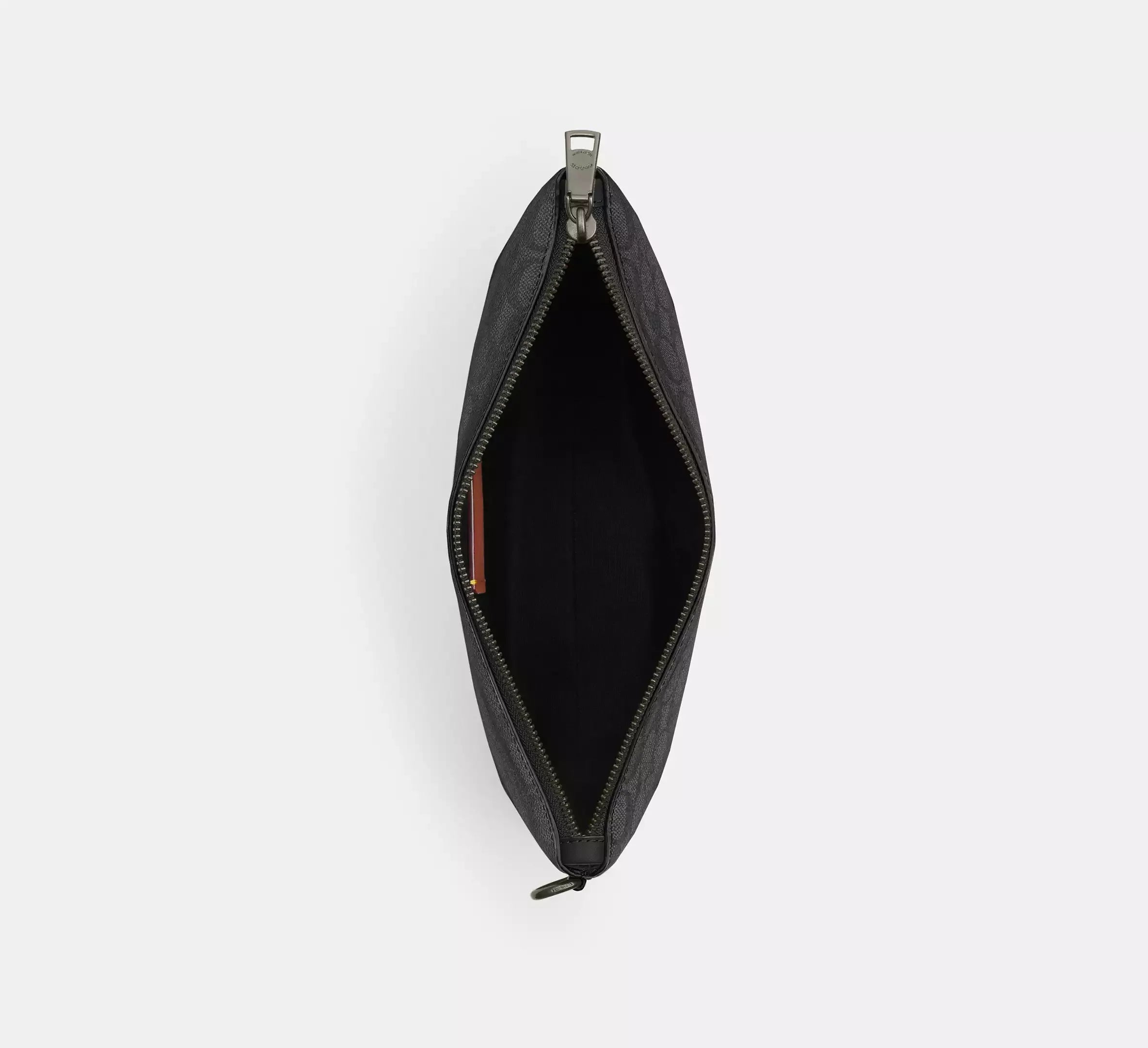 Coach Pouch In Signature – Gunmetal/Charcoal/Black - Sneaker Türkiye