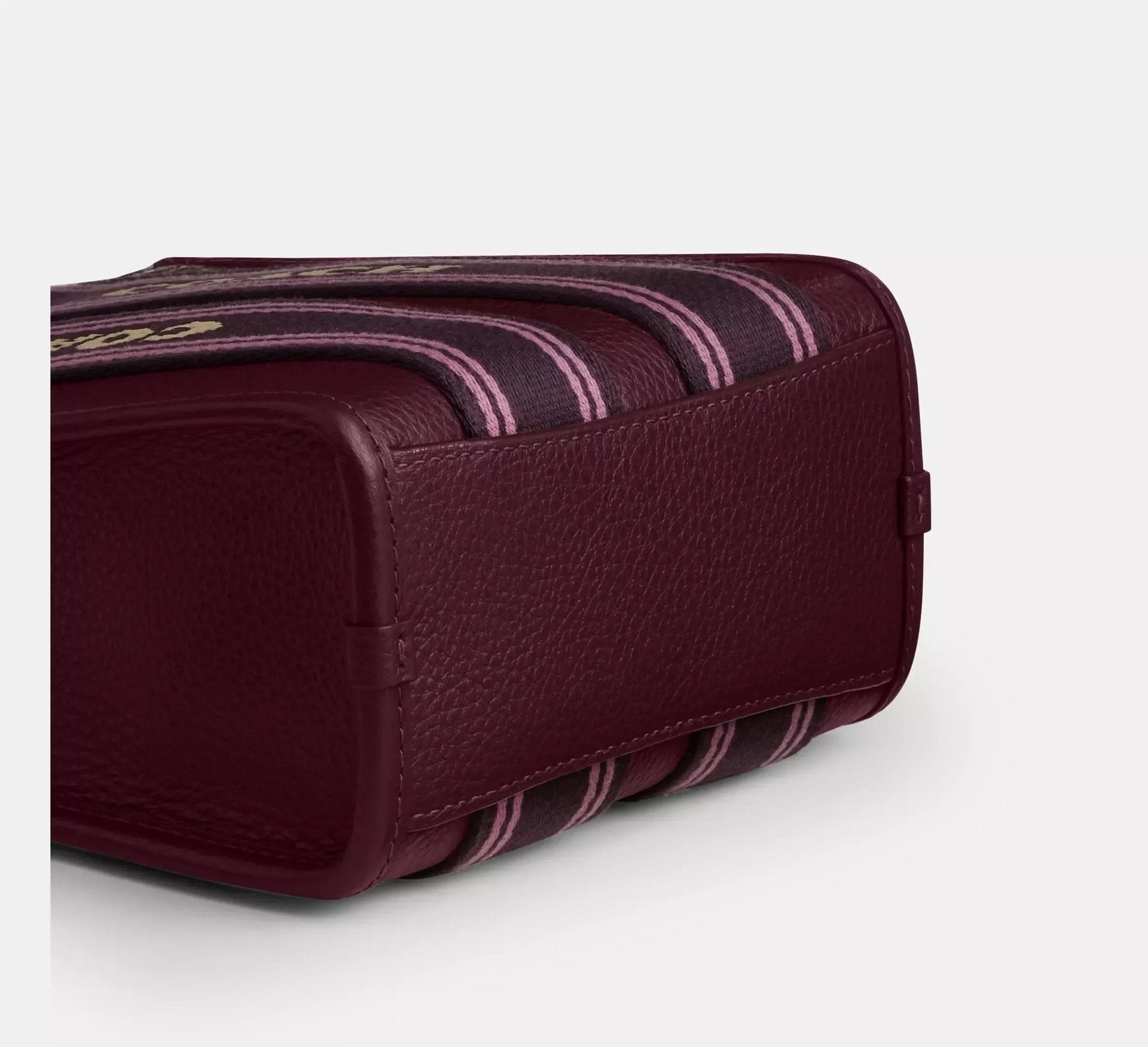 Coach Smith Mini Tote Bag – Gold/Dark Wine - Sneaker Türkiye
